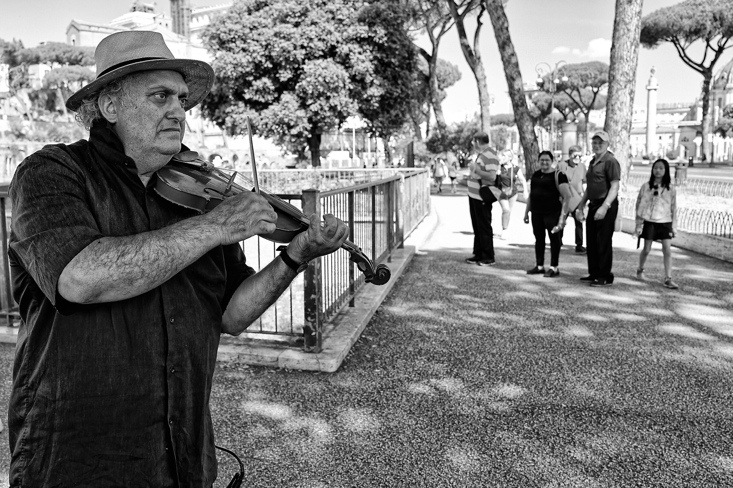 The violinist's audience