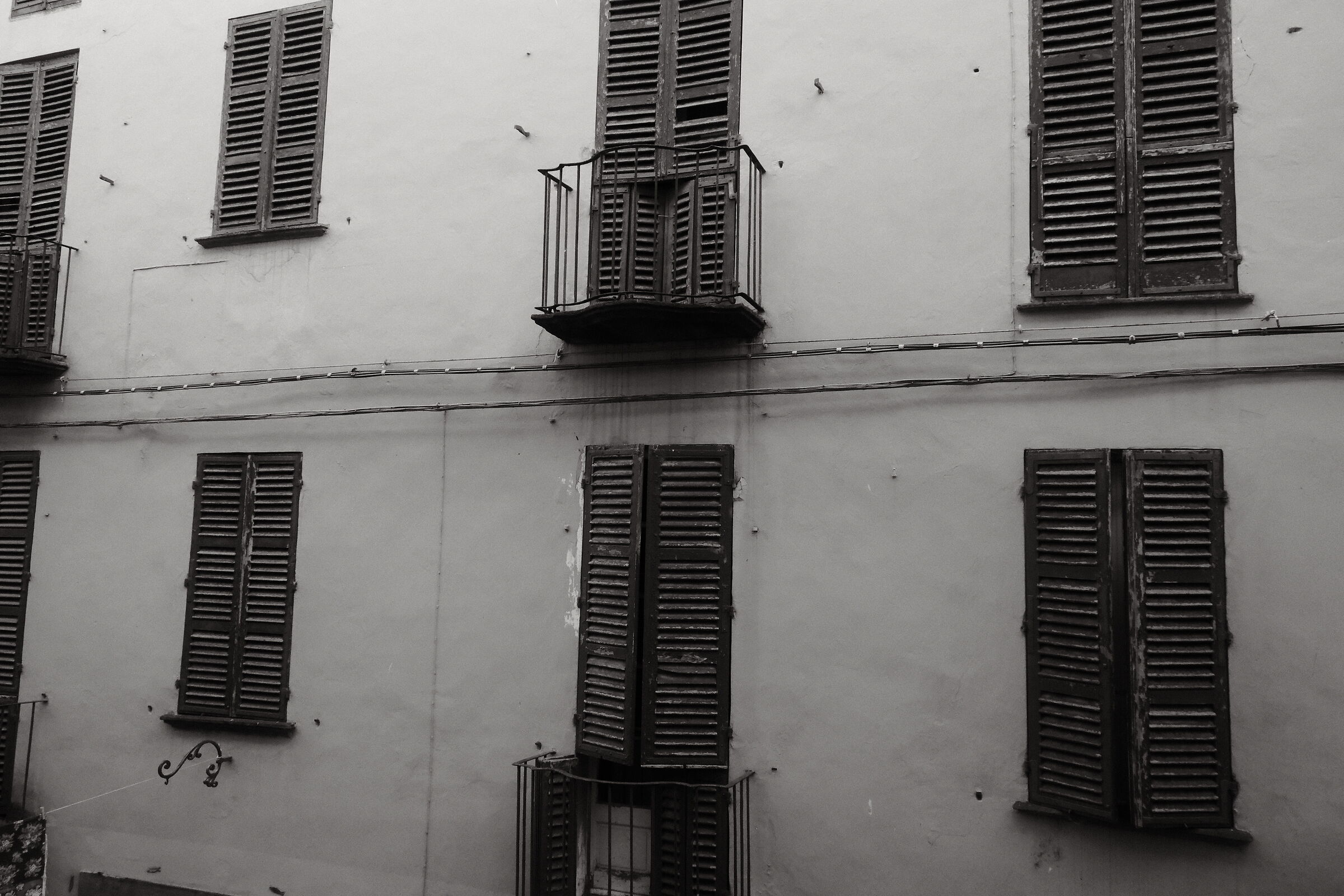 Windows and balcony