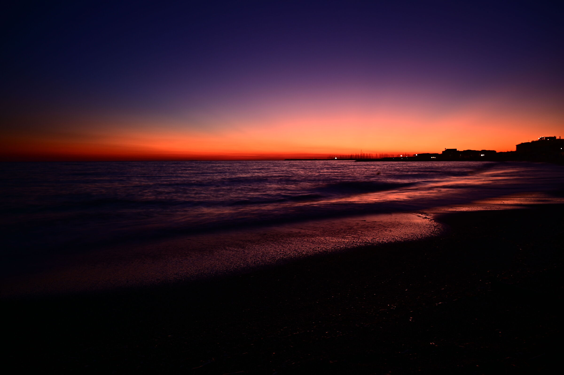 Sunset in Marina di Cecina