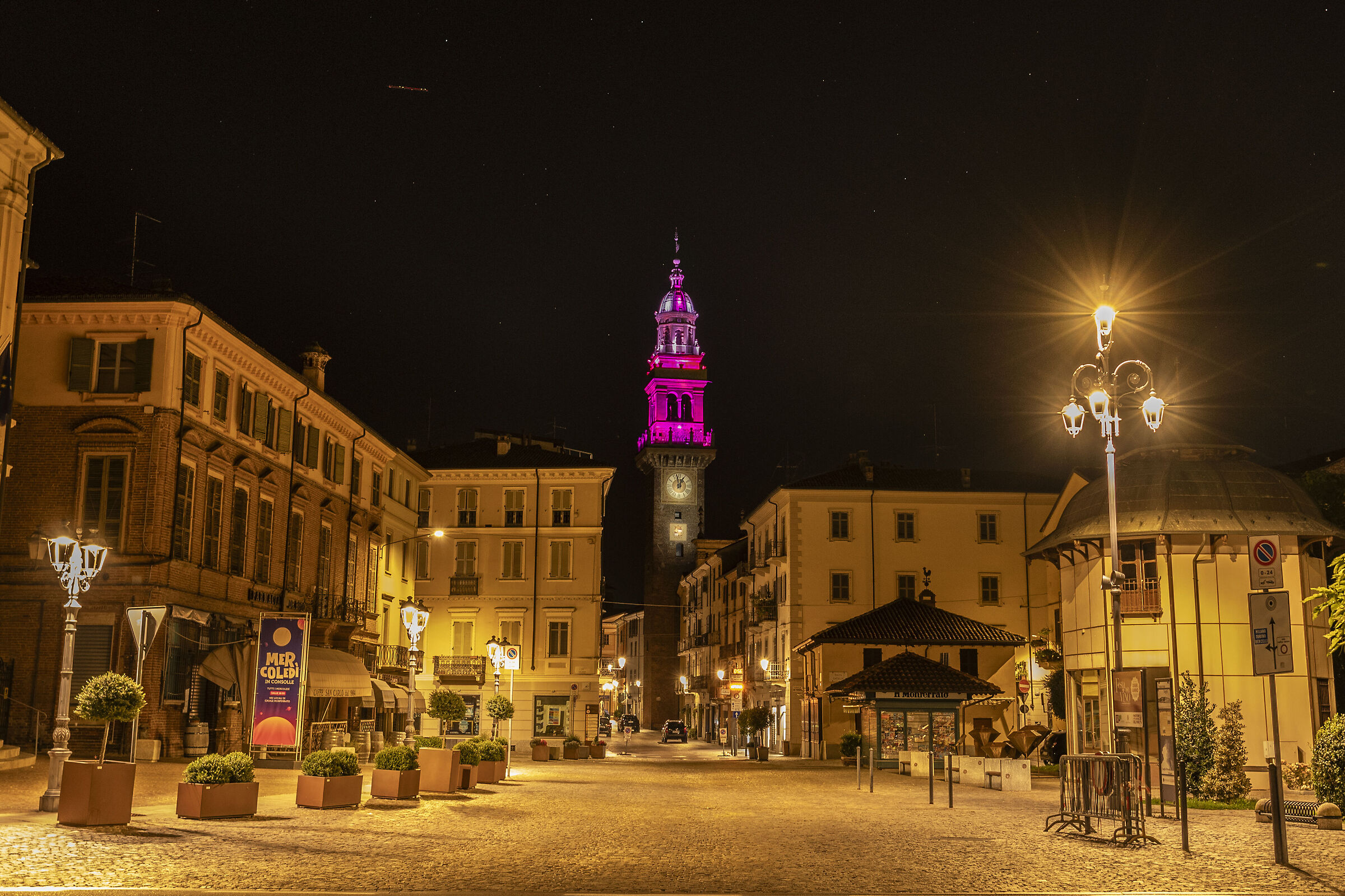 In the pink night
