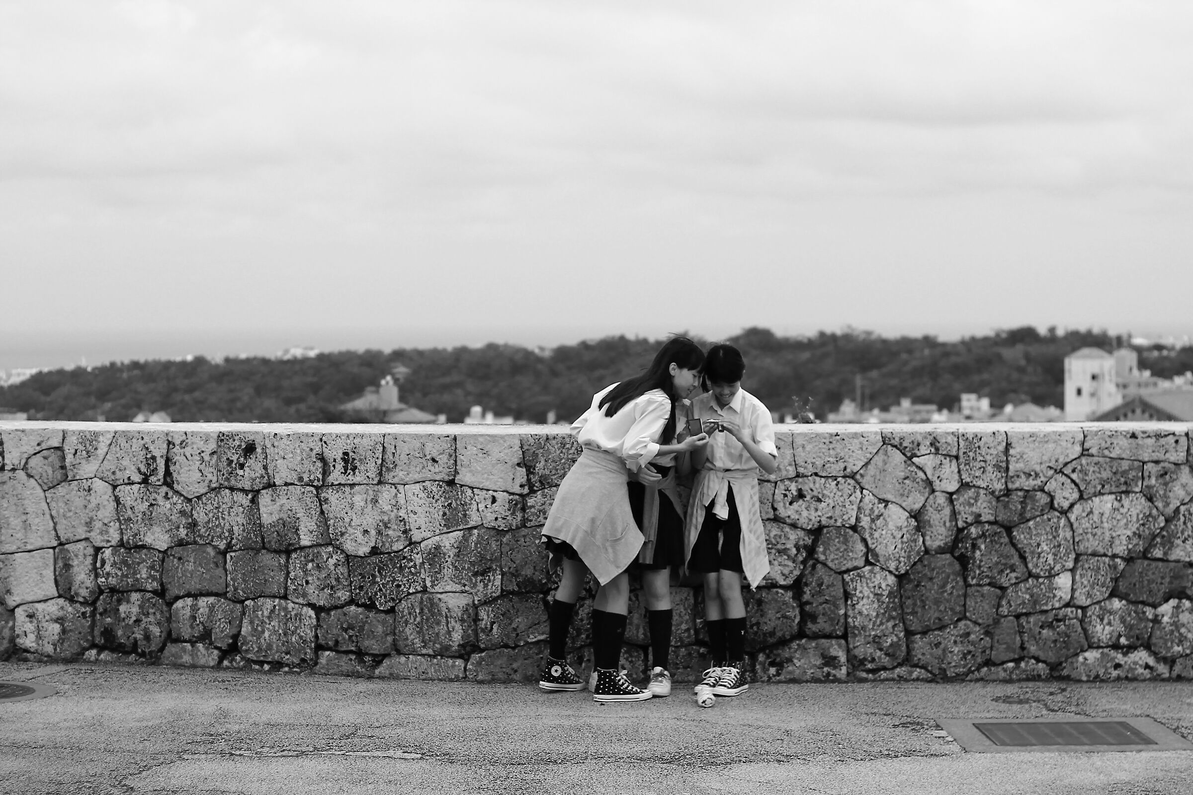 Girls on a trip to Okinawa