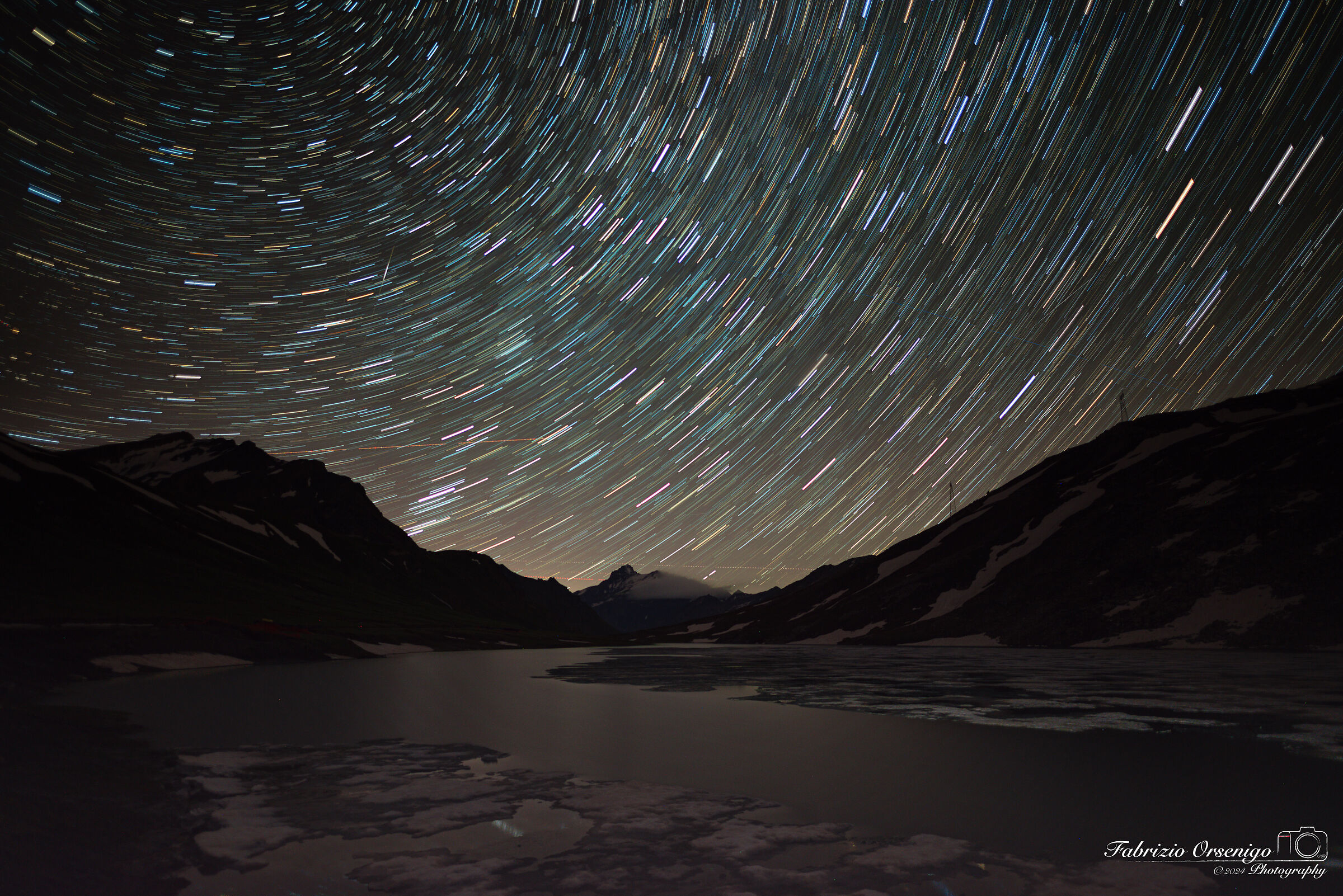 Startrail al Colle del Nivolet