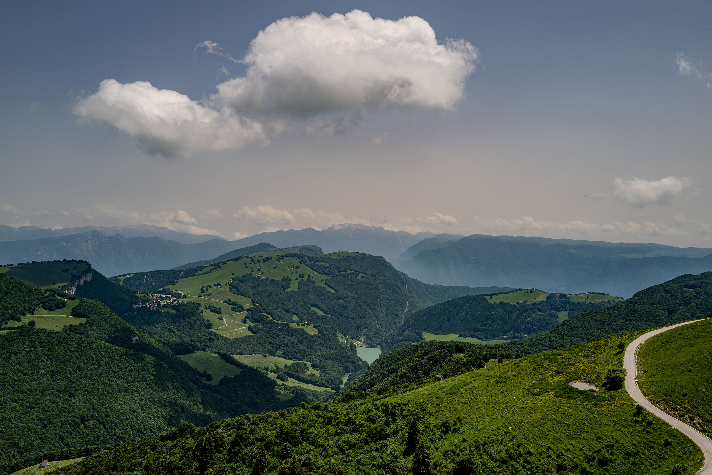 Lago Pra da Stua dal Monte Baldo