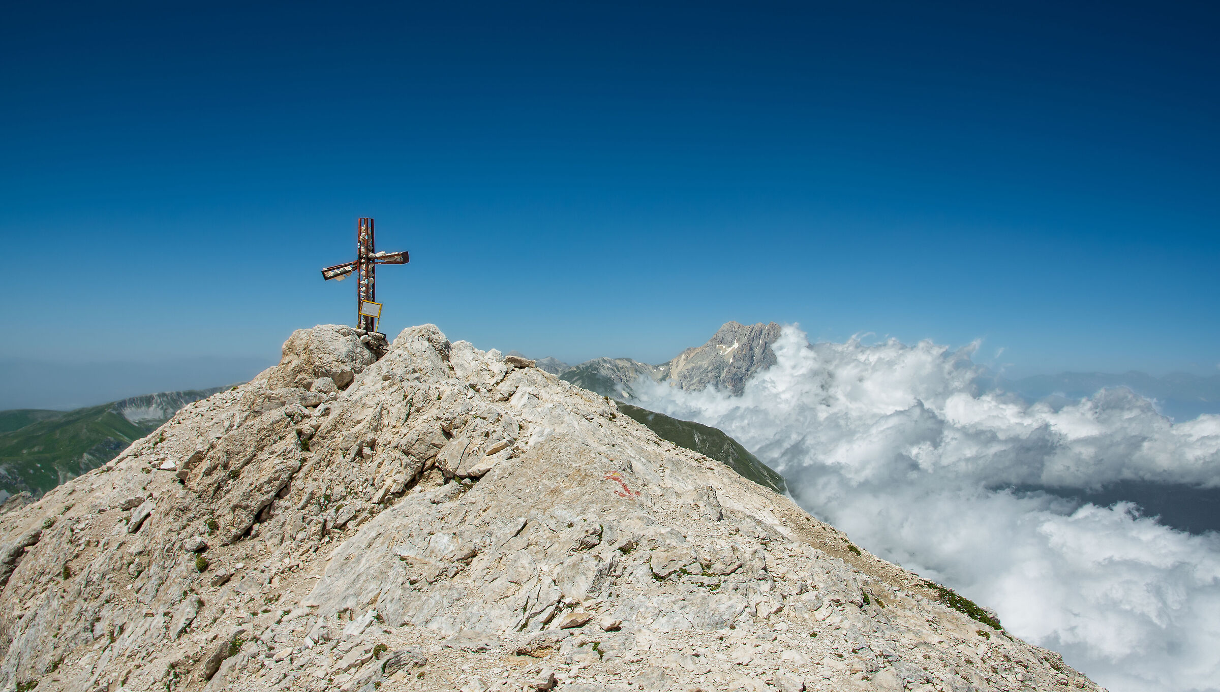 Vetta del Monte Prena (Gran Sasso) con il Corno Grande