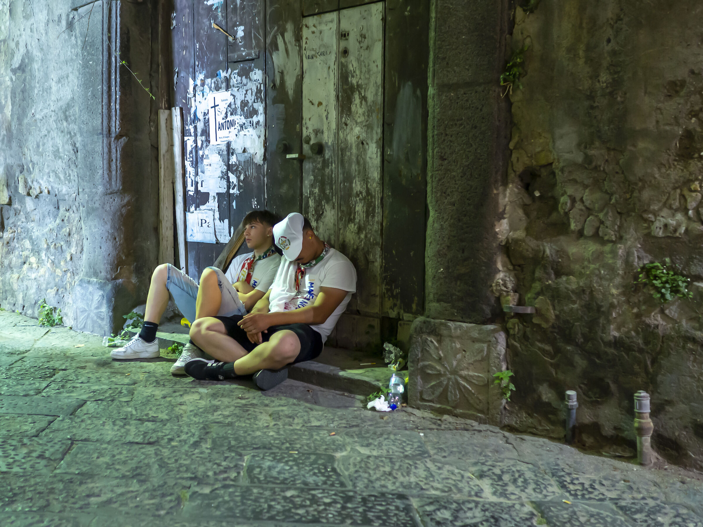 la stanchezza della lunga giornata