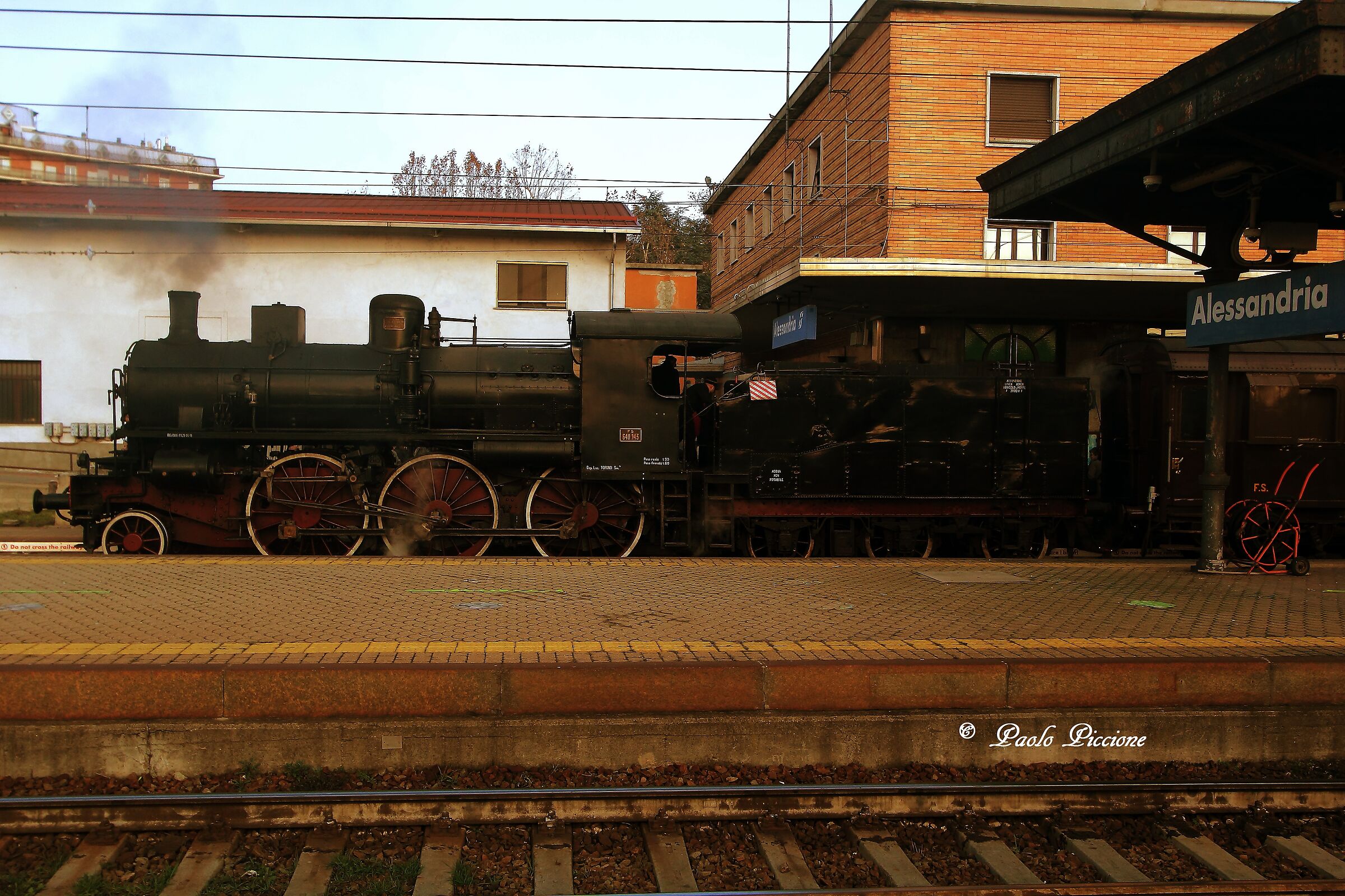 Steam locomotive ,Alexandria station ,2023.