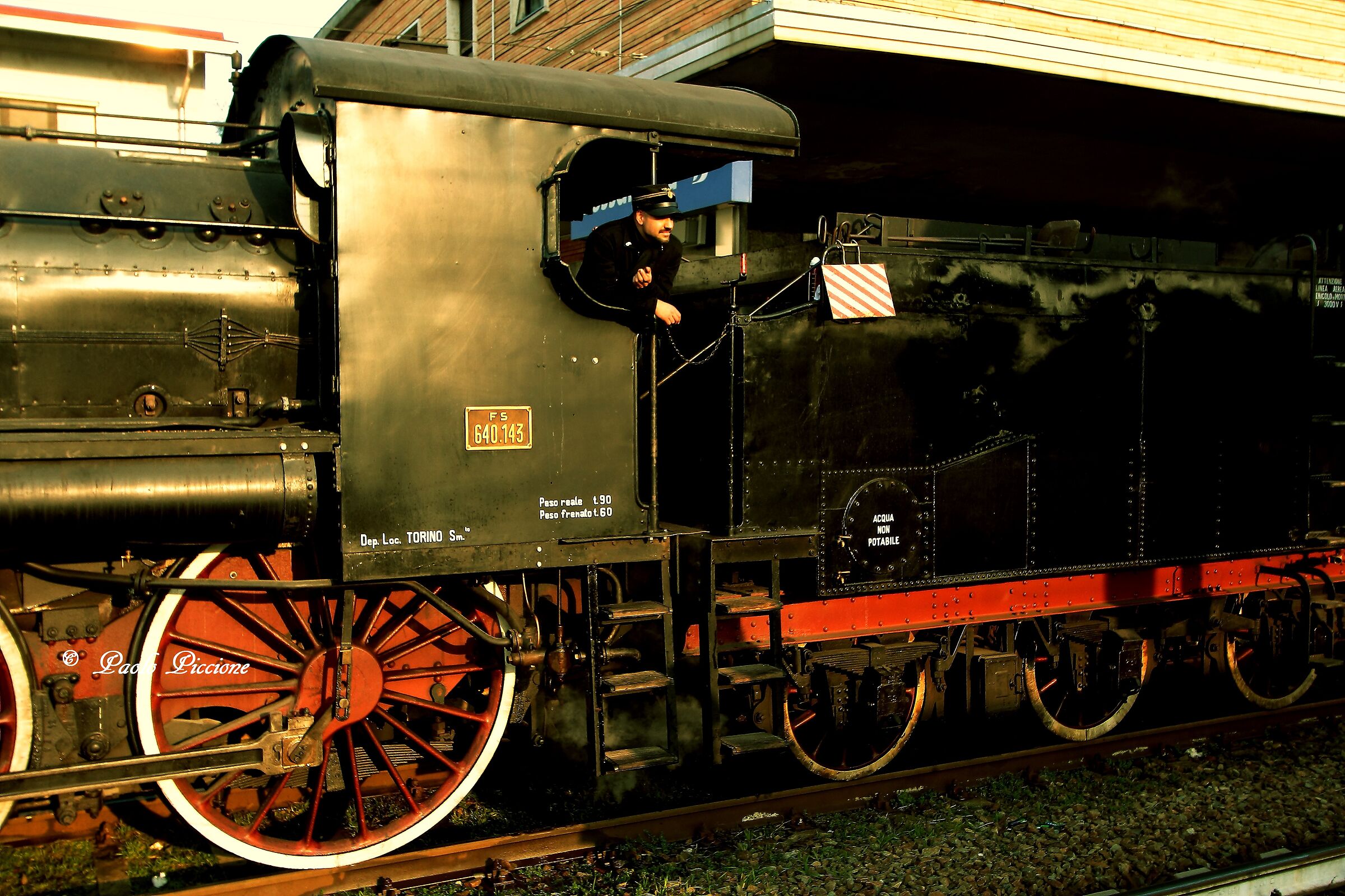 Steam locomotive ,Alexandria station ,2023.