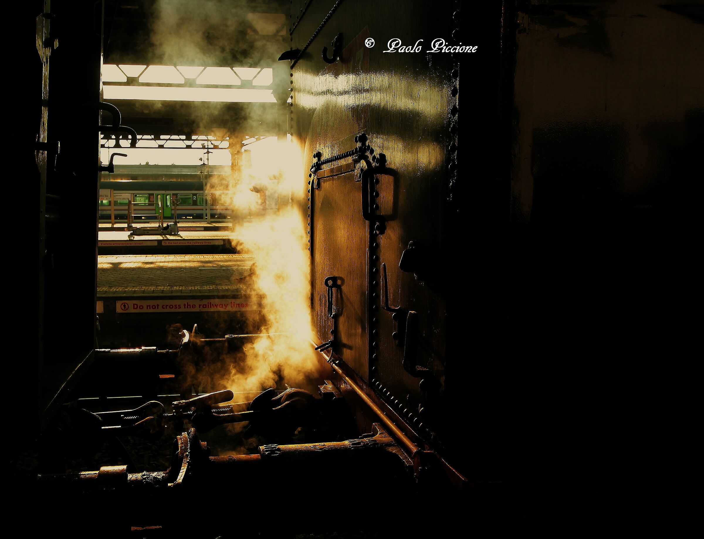 Steam locomotive, traction hitch