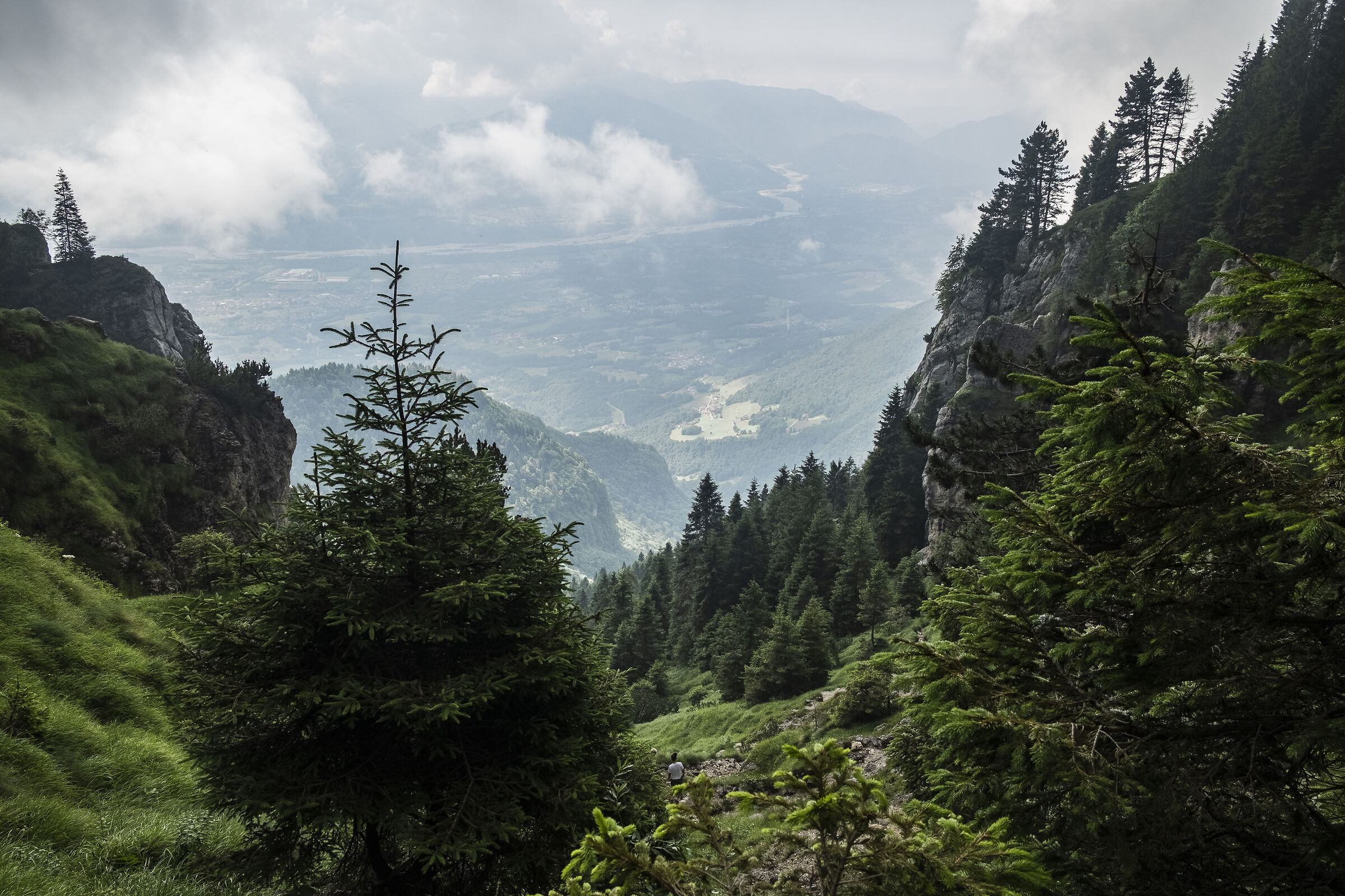 Mount Pizzocco in the clouds