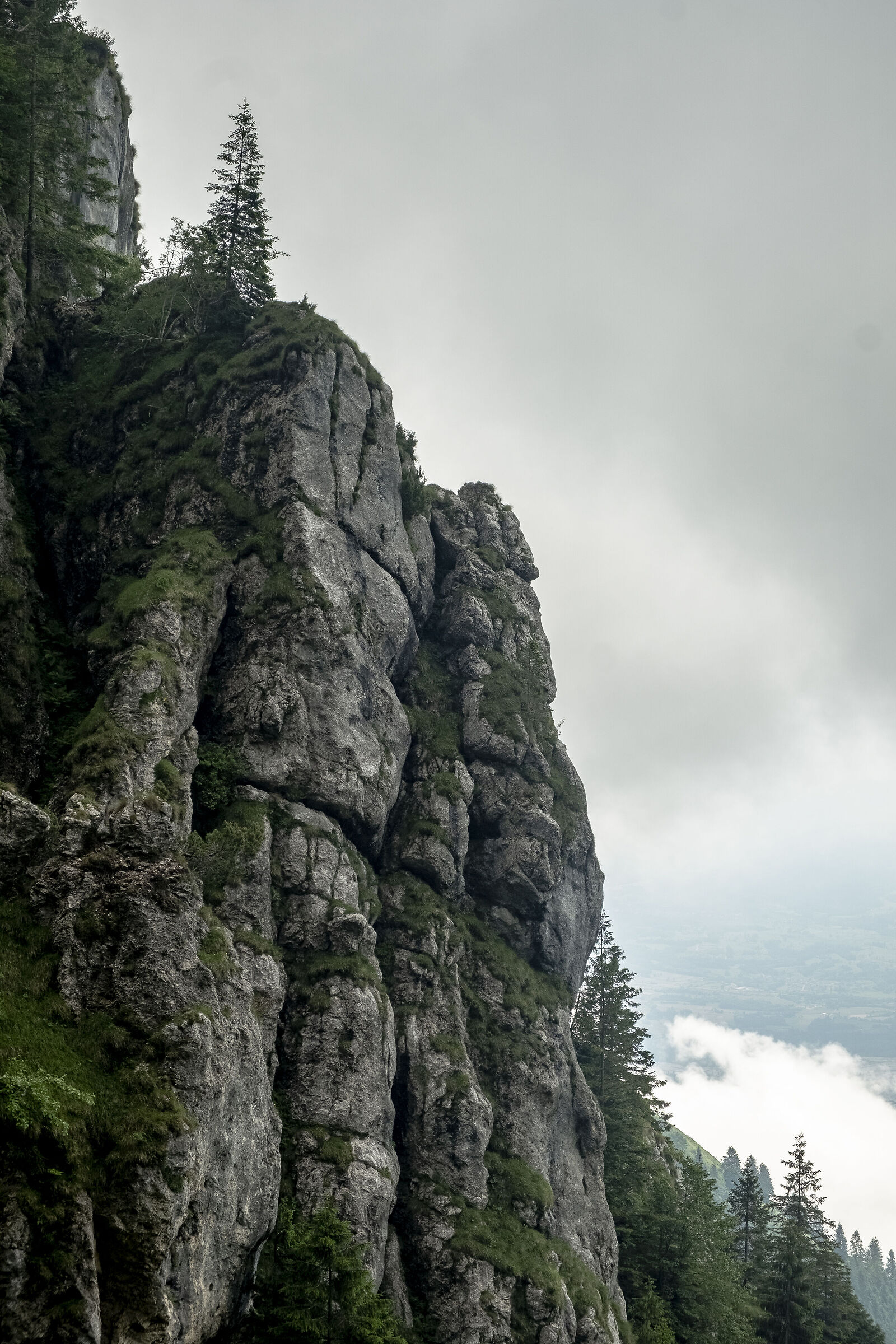 monte pizzocco nelle nuvole