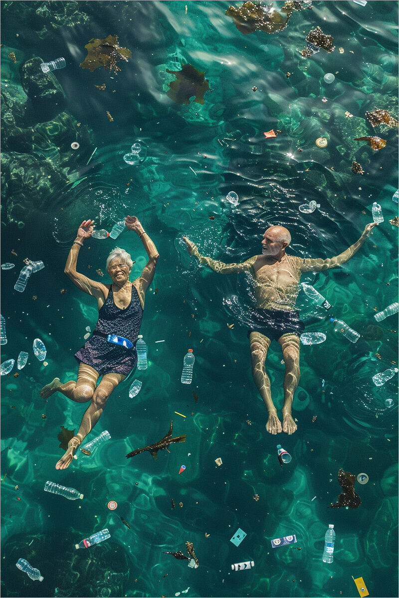 Year 2100, beach holiday