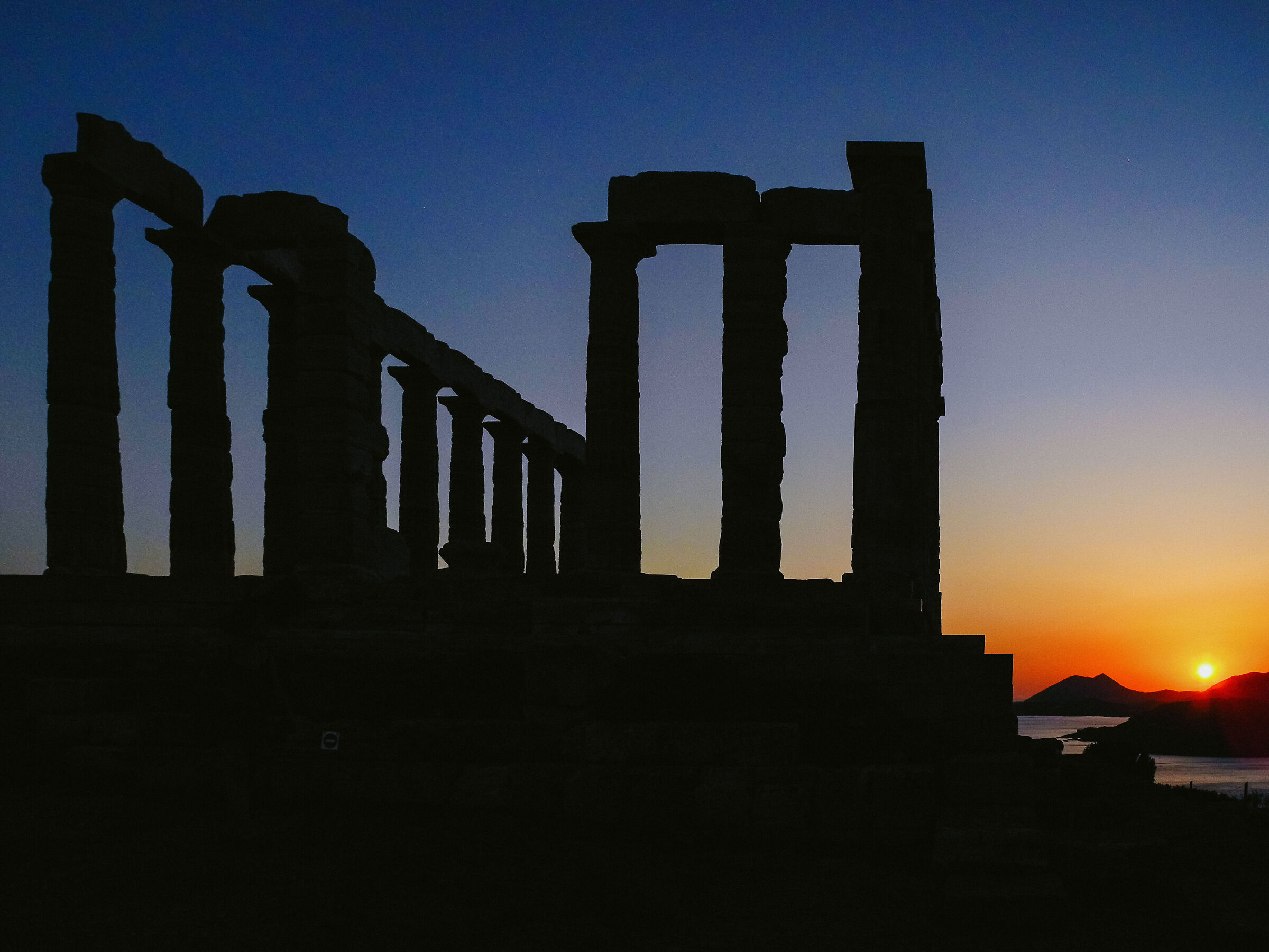 Tramonto a Capo Sunio