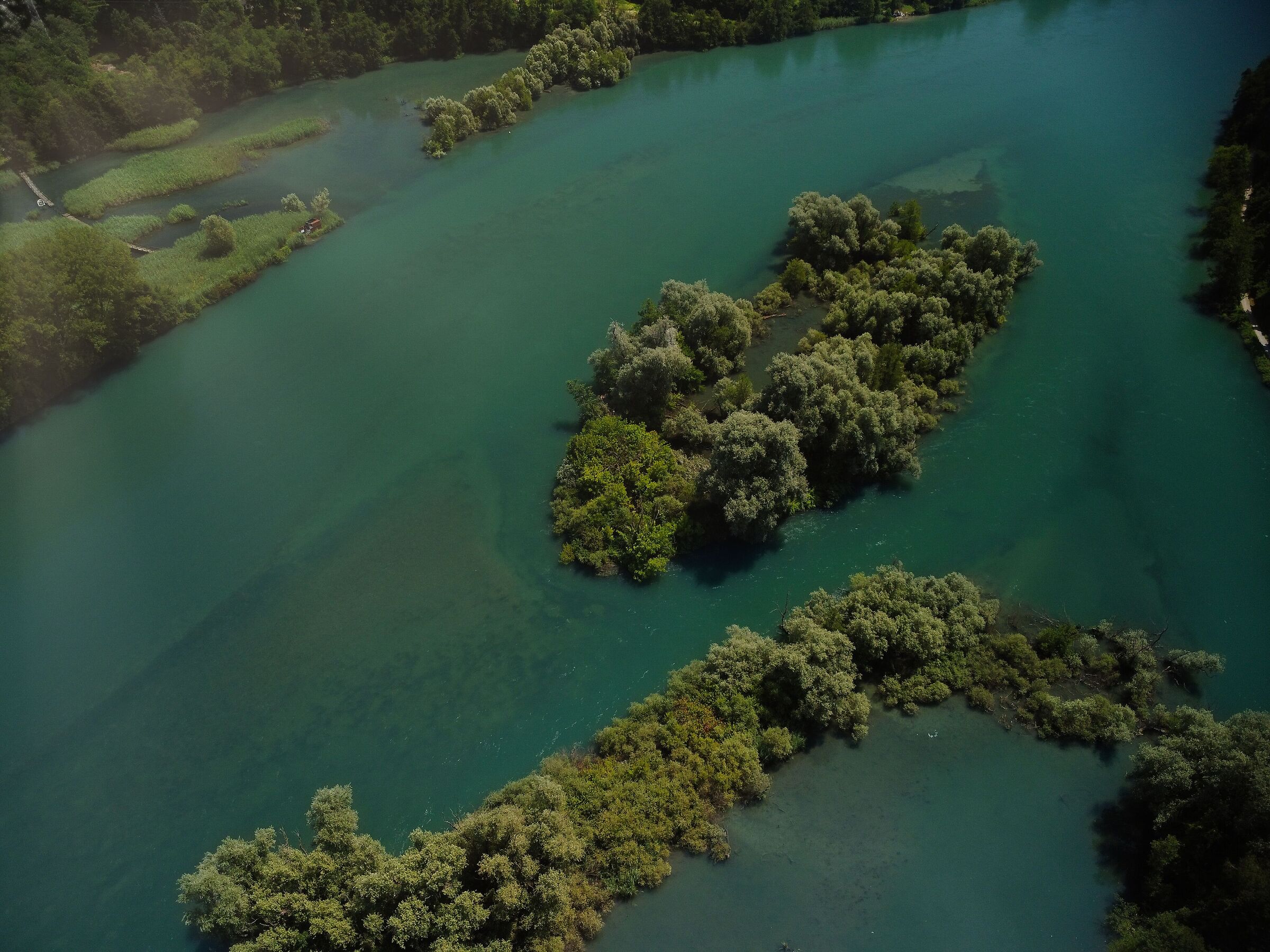 Primo scatto con drone sull'adda