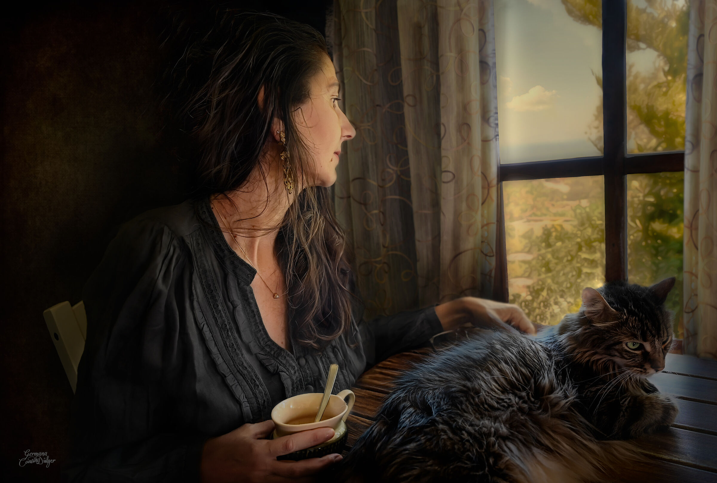 Nobildonna con gatto