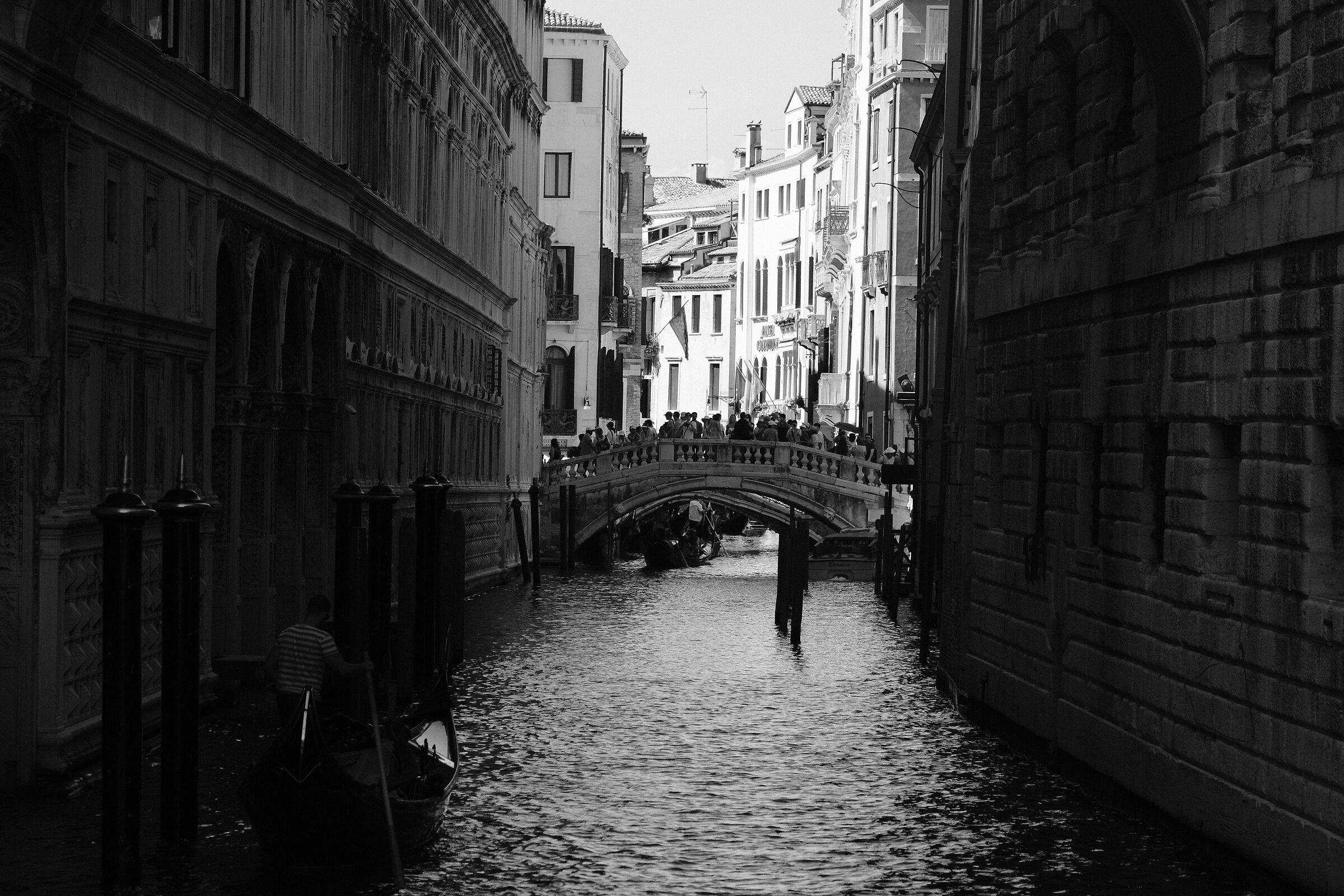 There is traffic on the bridge