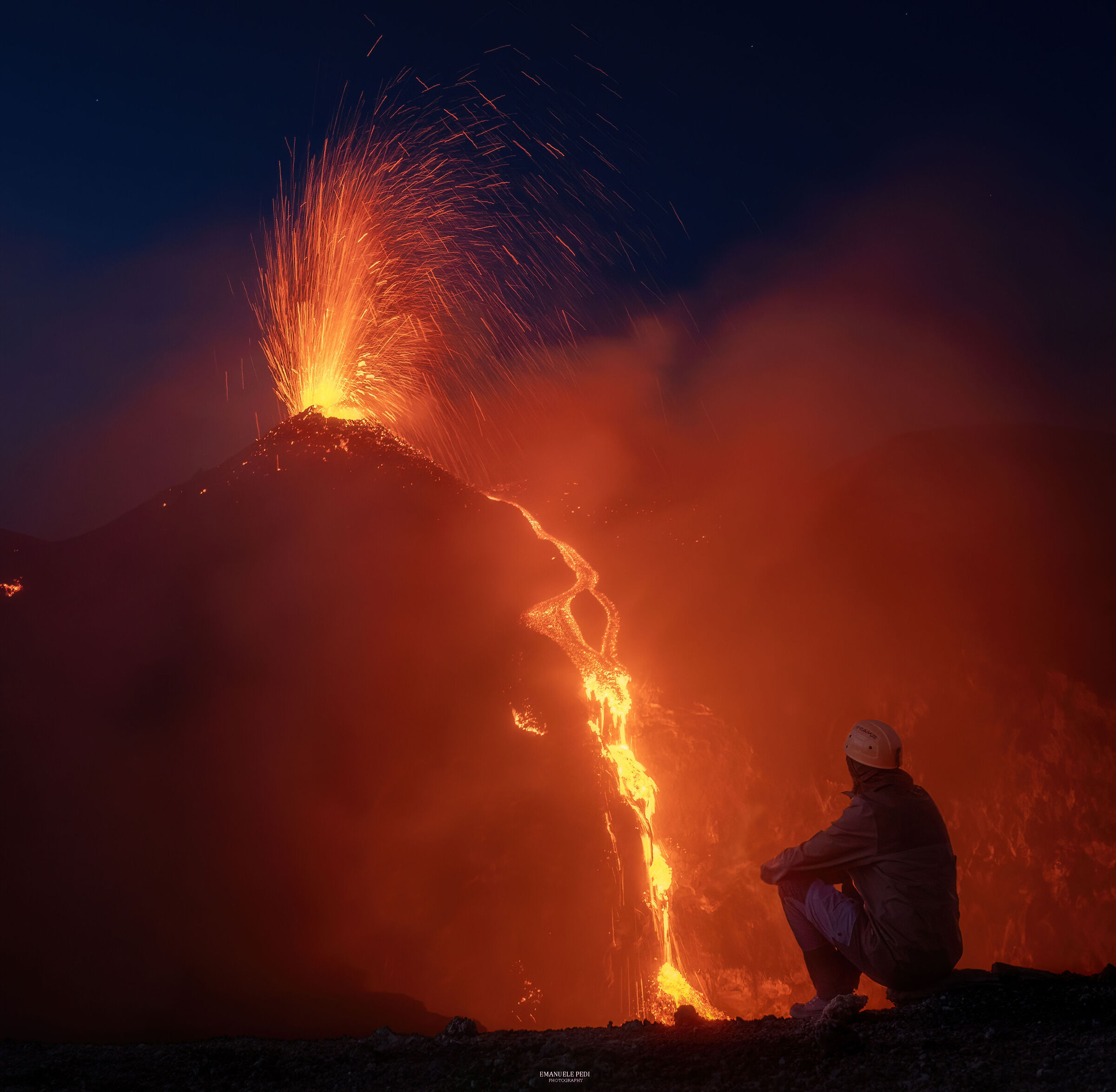 Watching the eruption