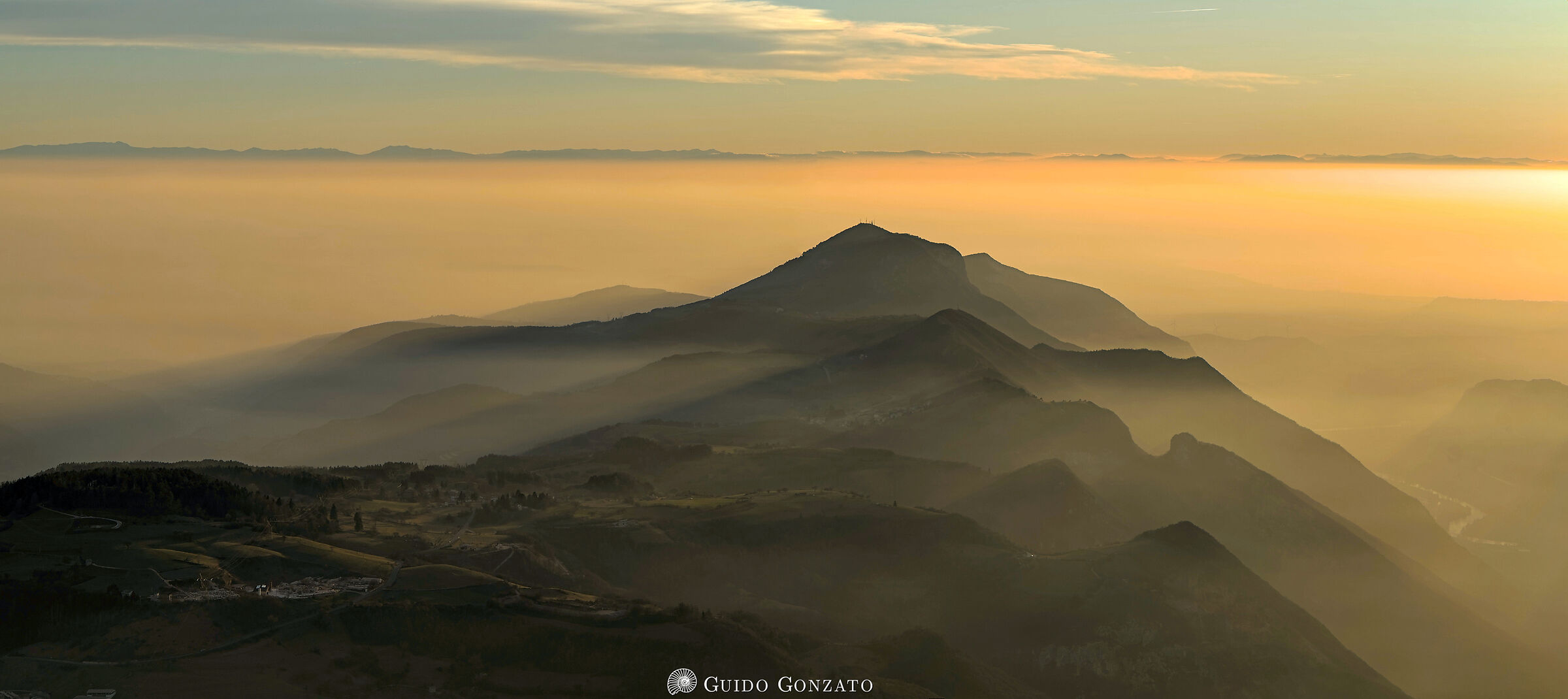 Sunset from Corno d'Aquilio