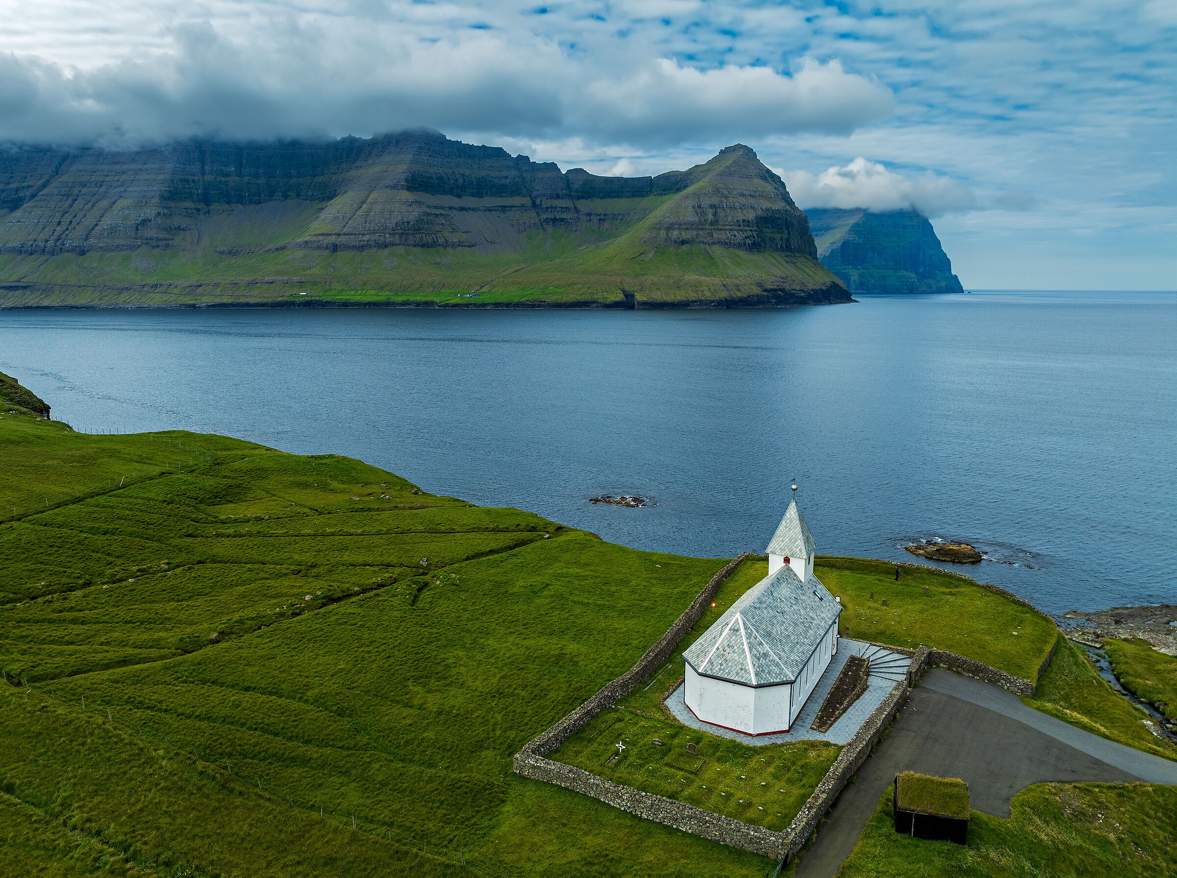 Viðareiði and its church - Faroe Islands