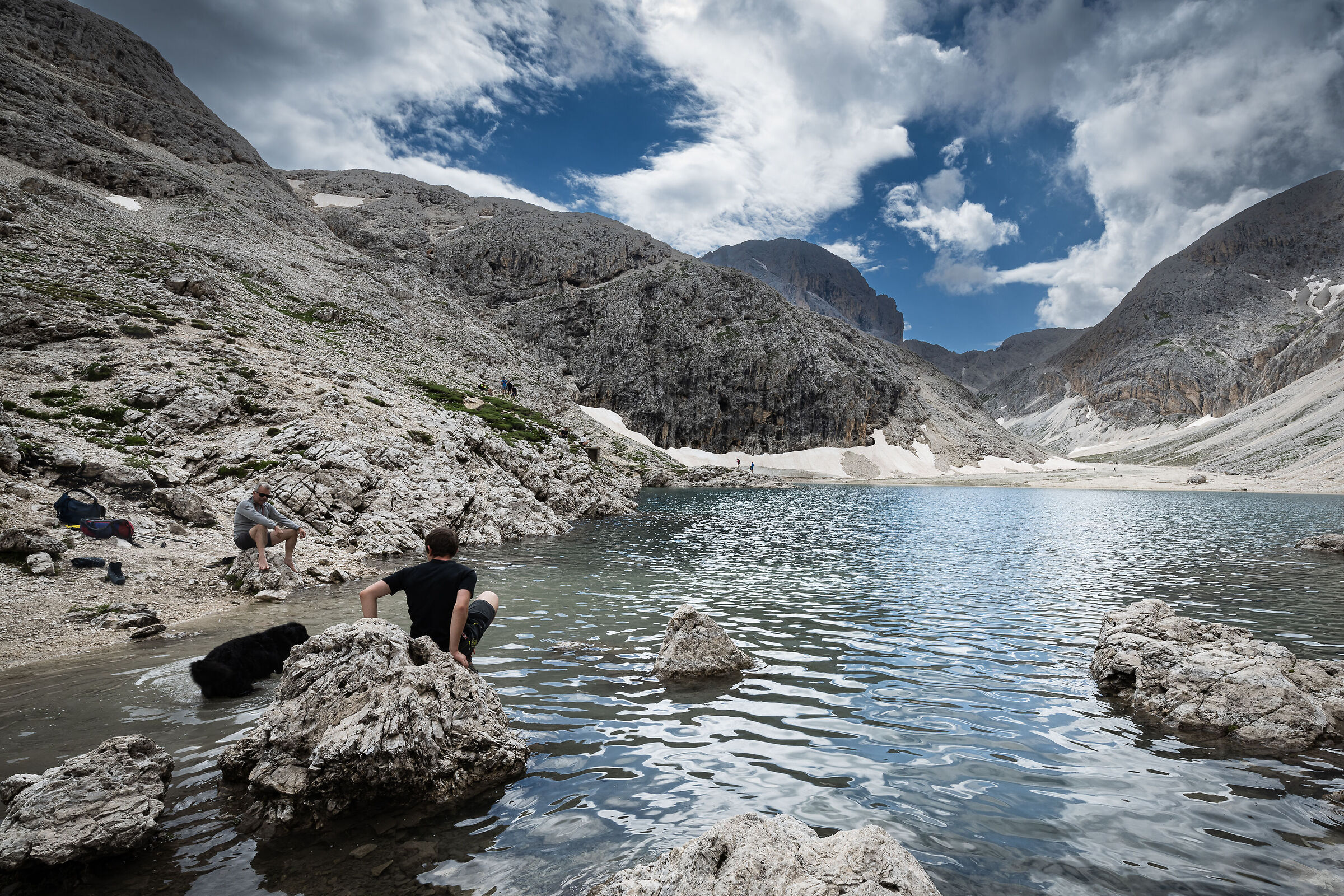 Bagno nel lago glaciale