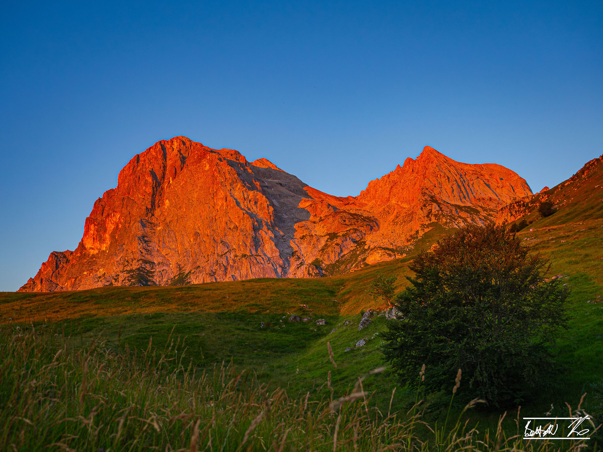 Enrosadira al Gran Sasso