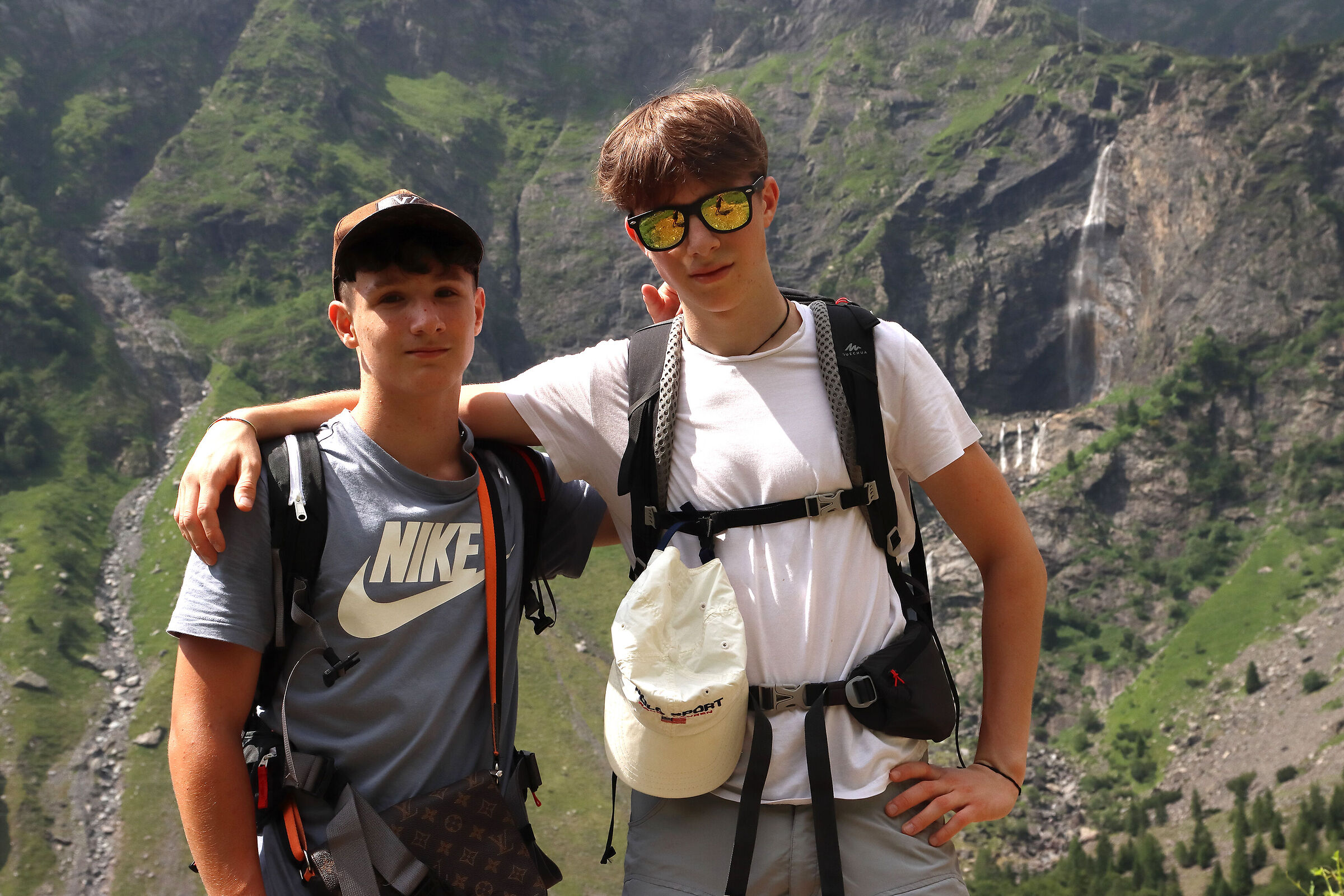 i miei nipoti in montagna