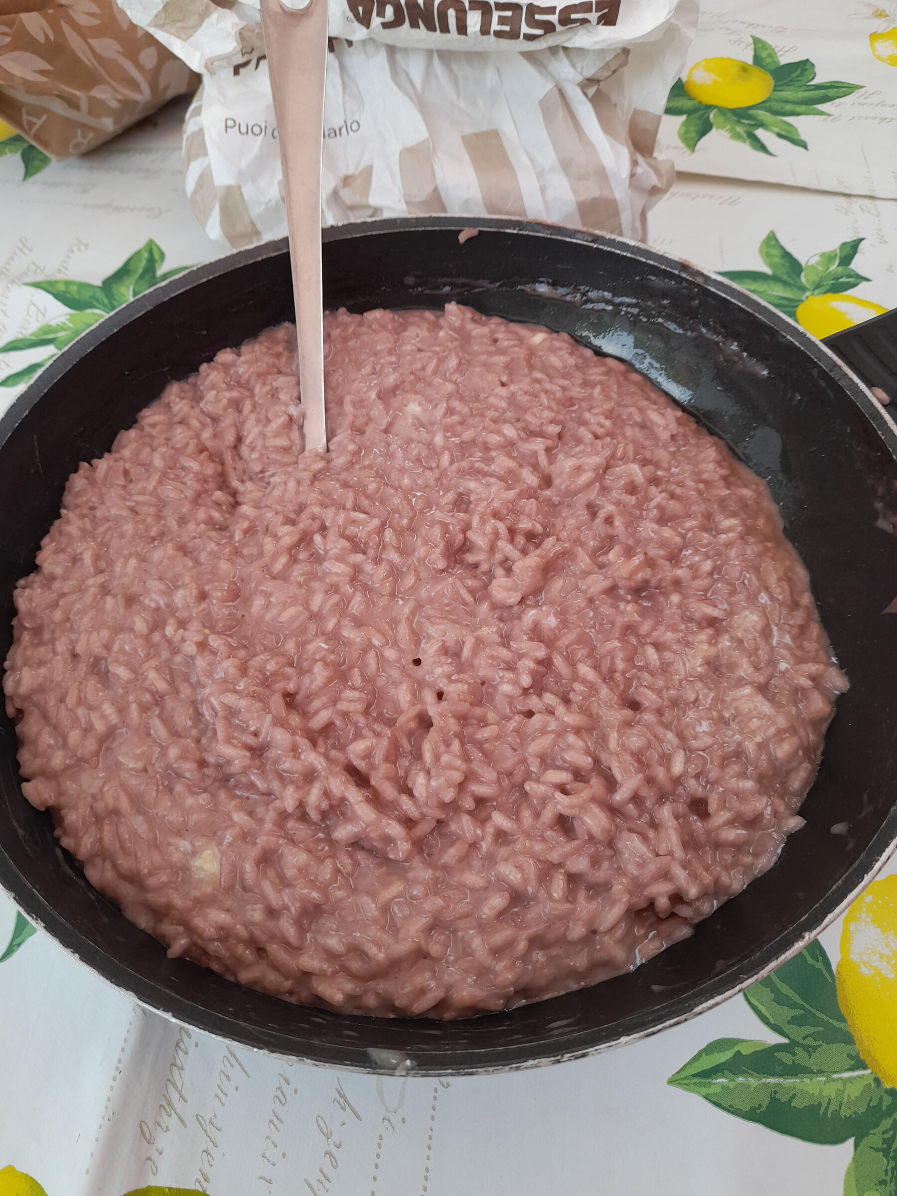 Oggi riso all' amarone in famiglia