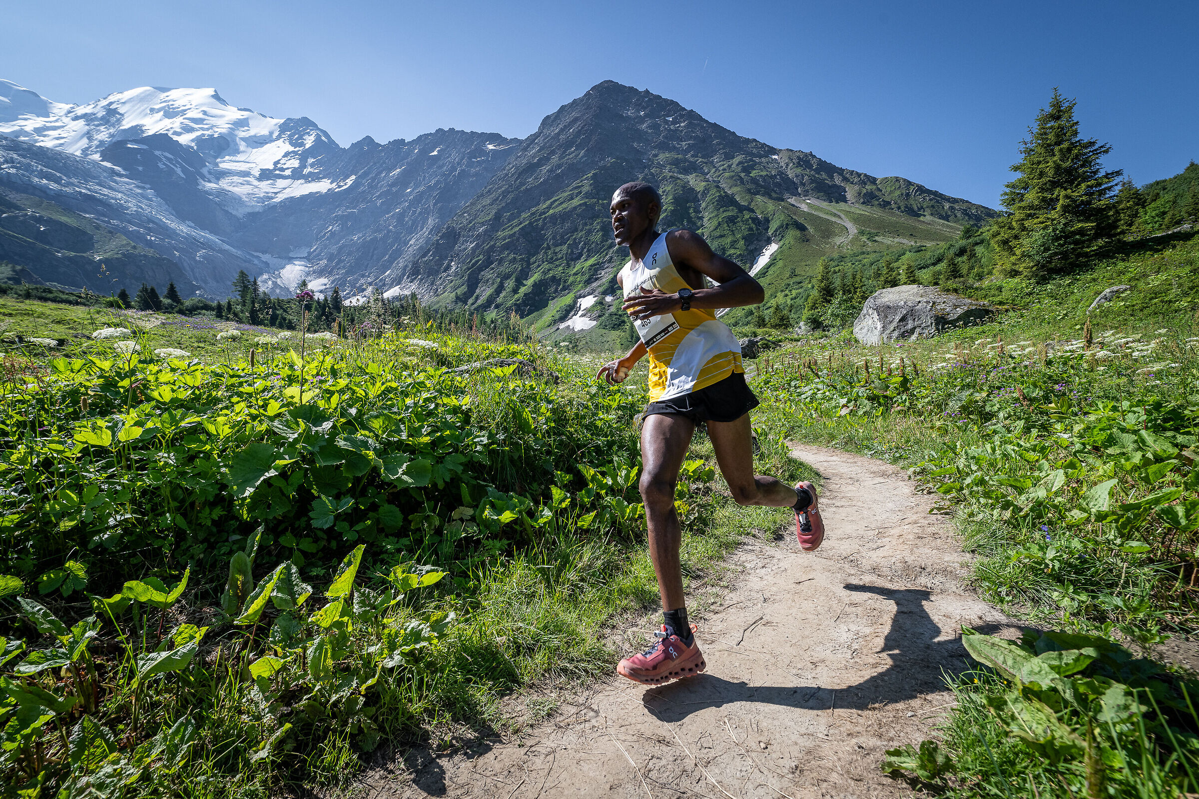 Correre sotto il Bianco