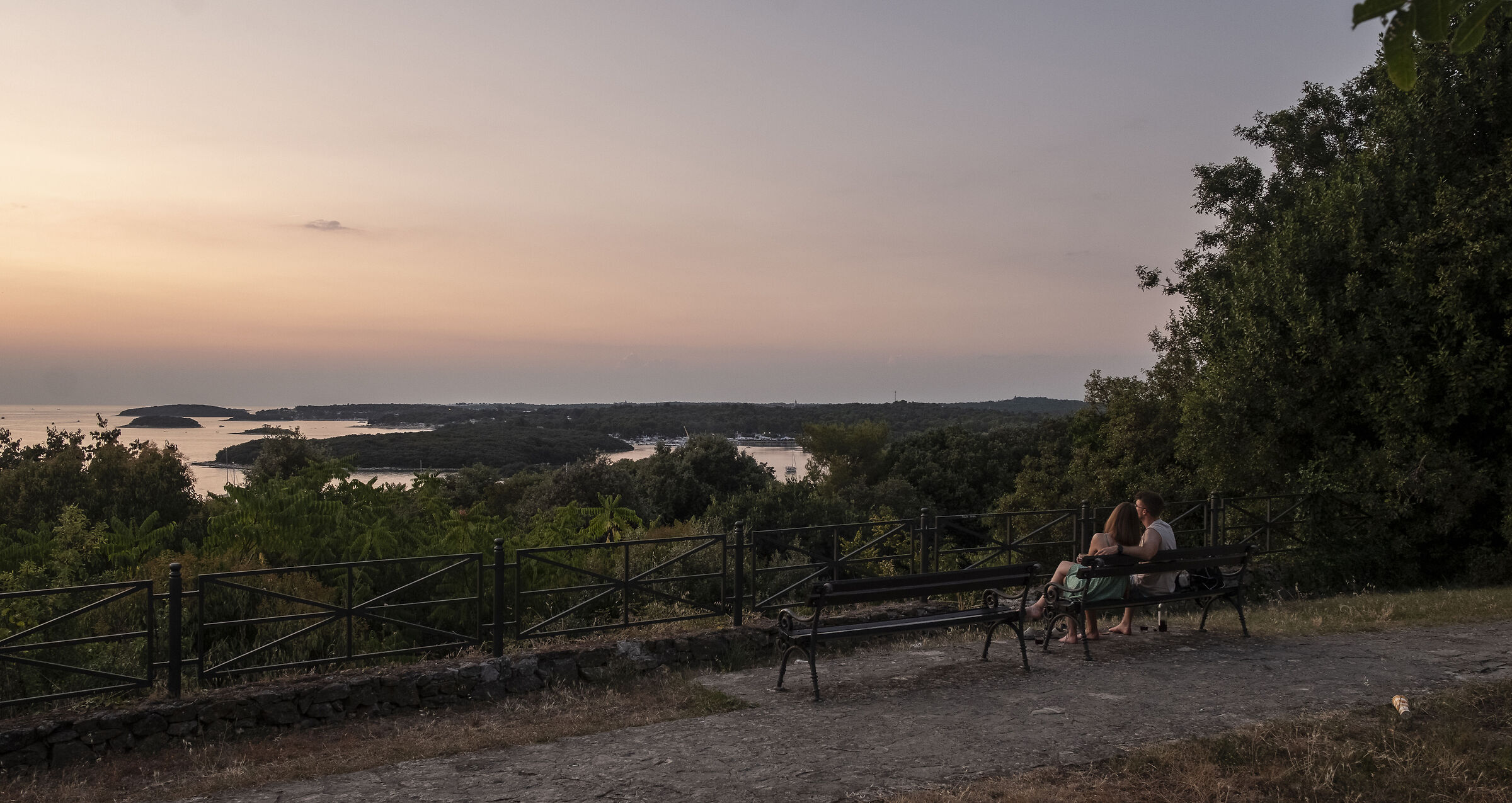 Tramonto romantico in Istria