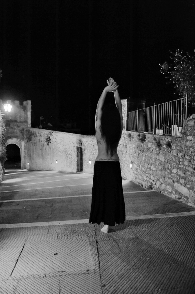 In the village, at night!