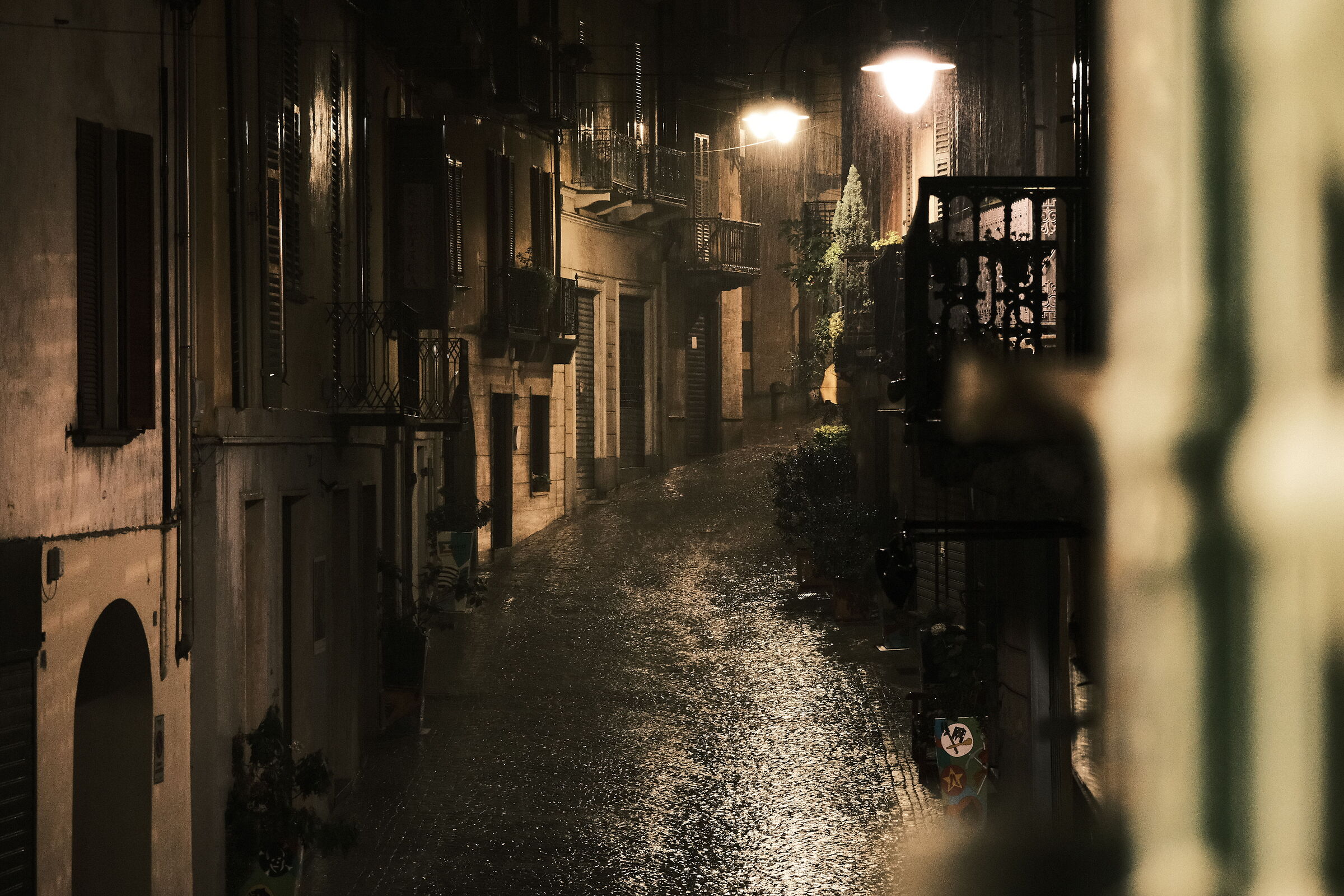 Under the rain