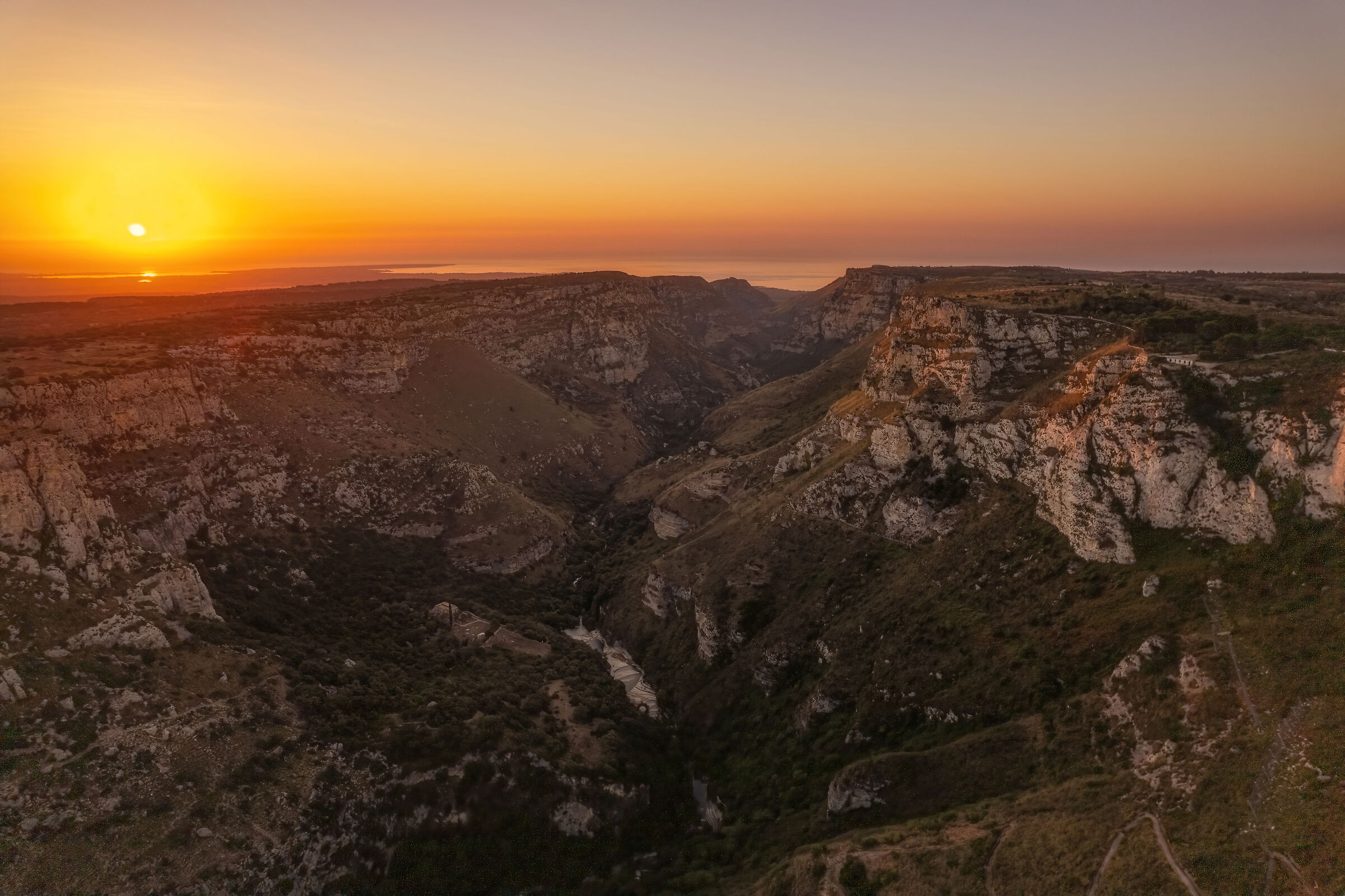 Sunrise in Cavagrande