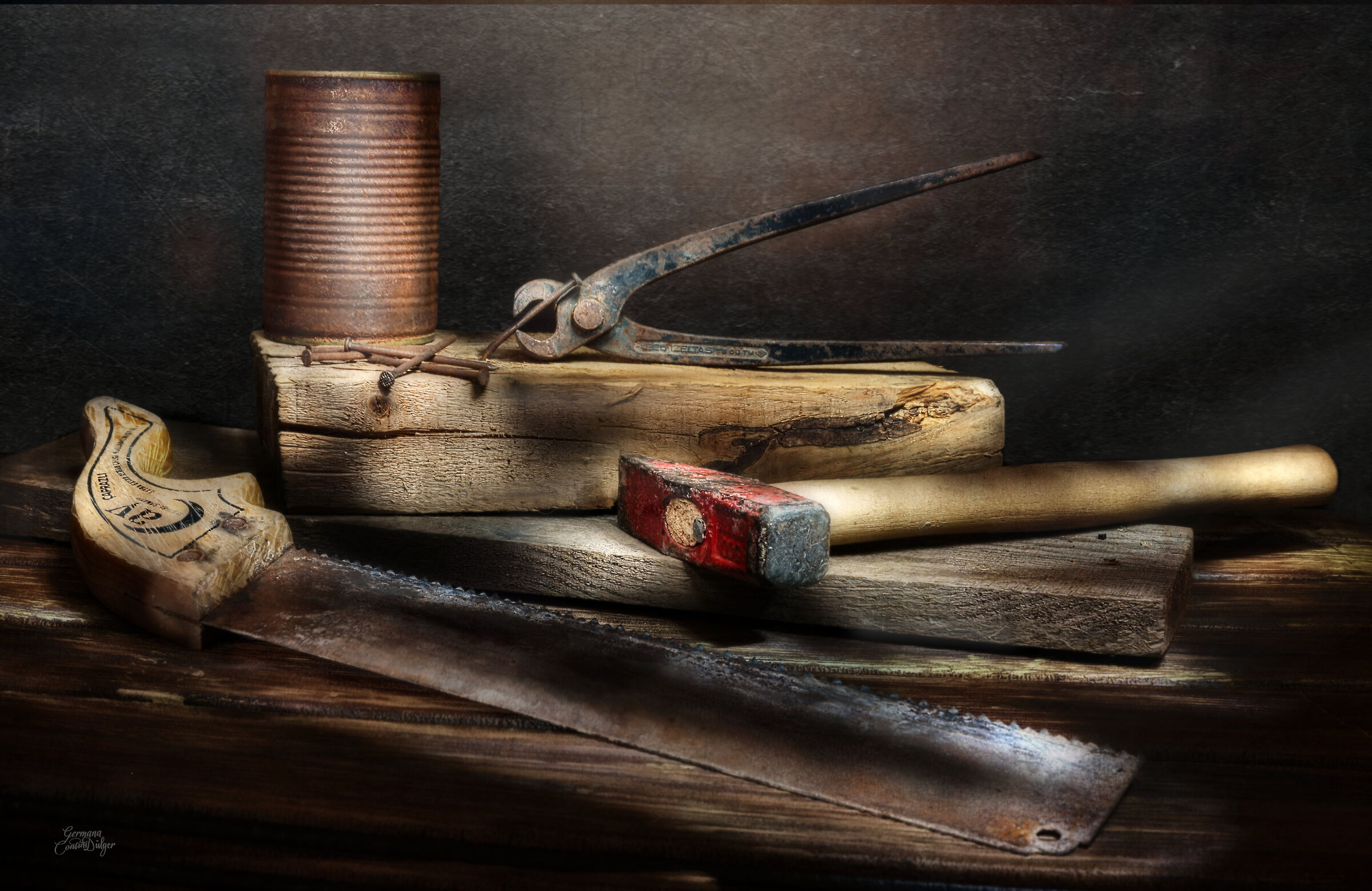 In light painting carpentry