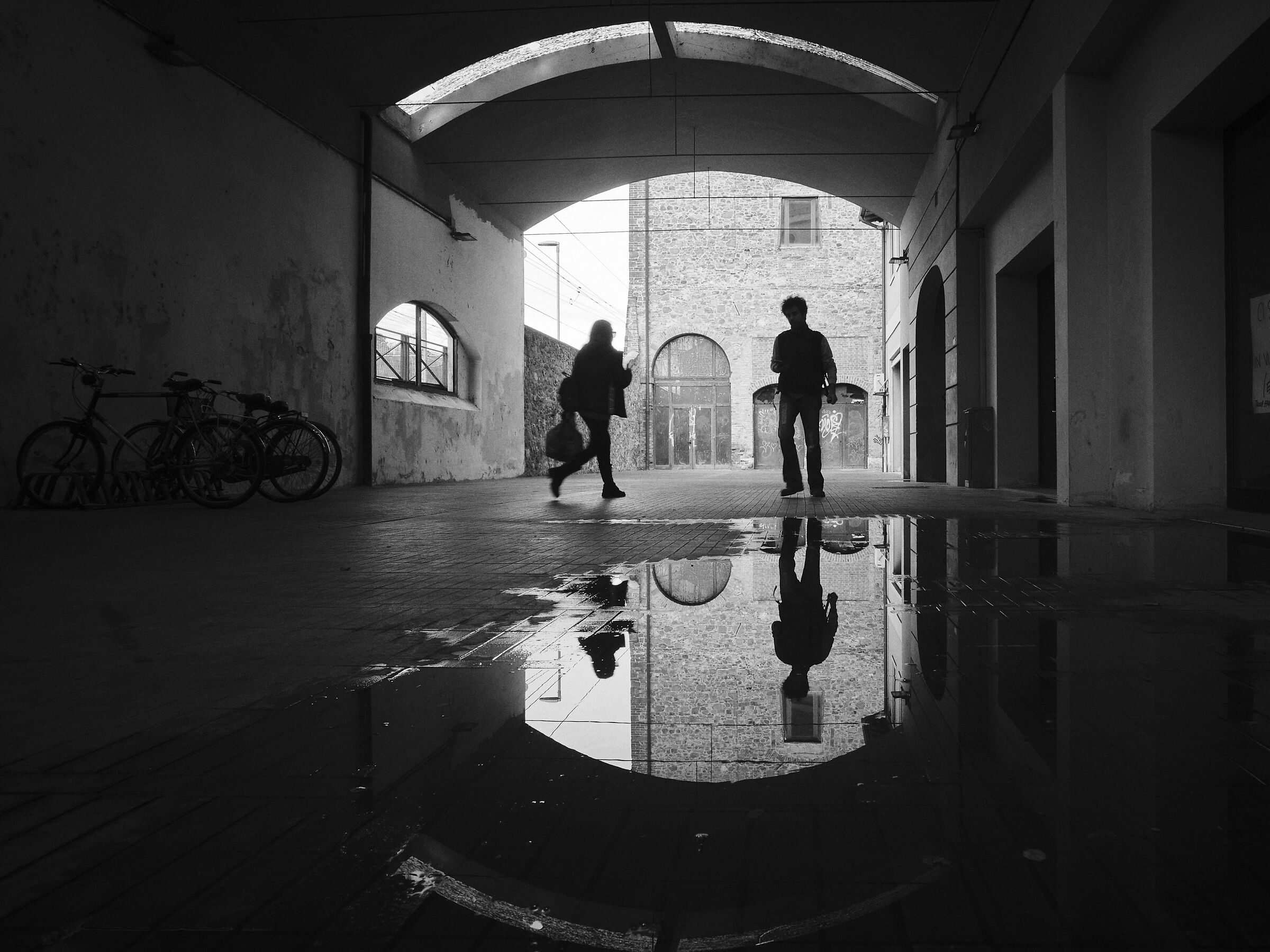 Nel passaggio coperto
