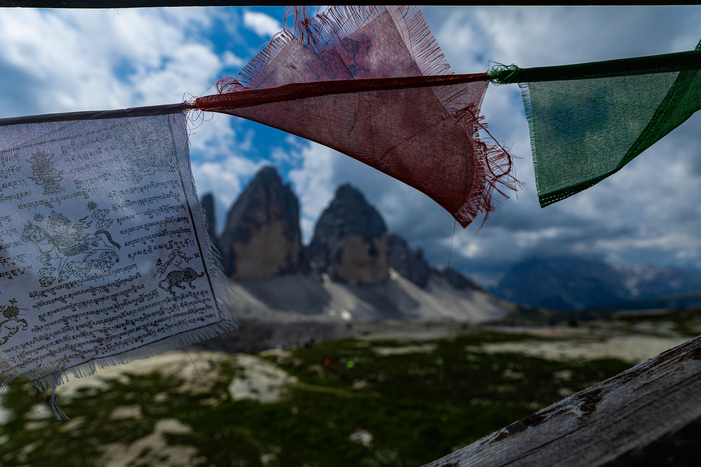 Laundry and mountains