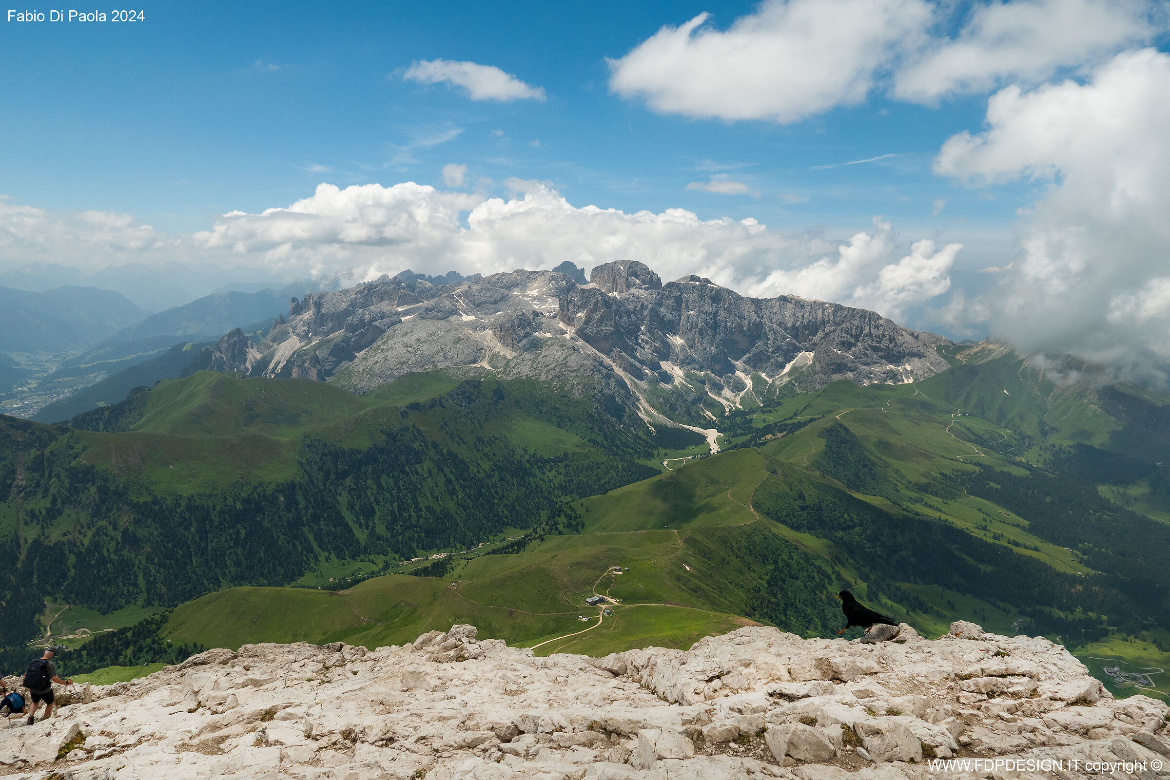 Rosengarten dalla Cima del Sassopiatto