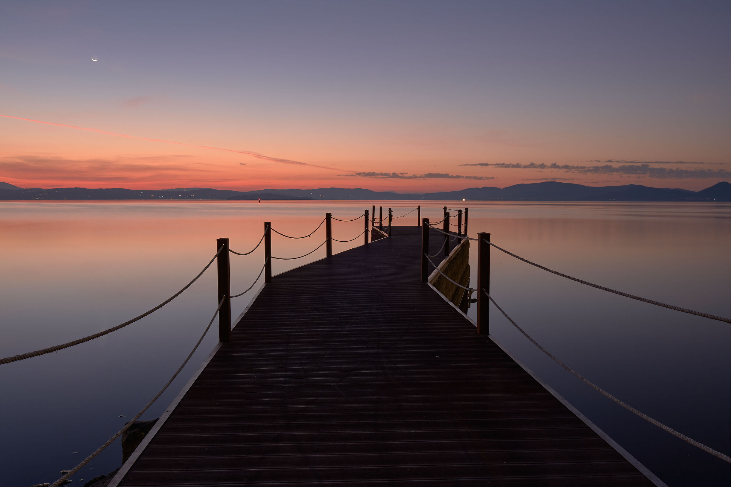 Pier on Lake Trasimeno
