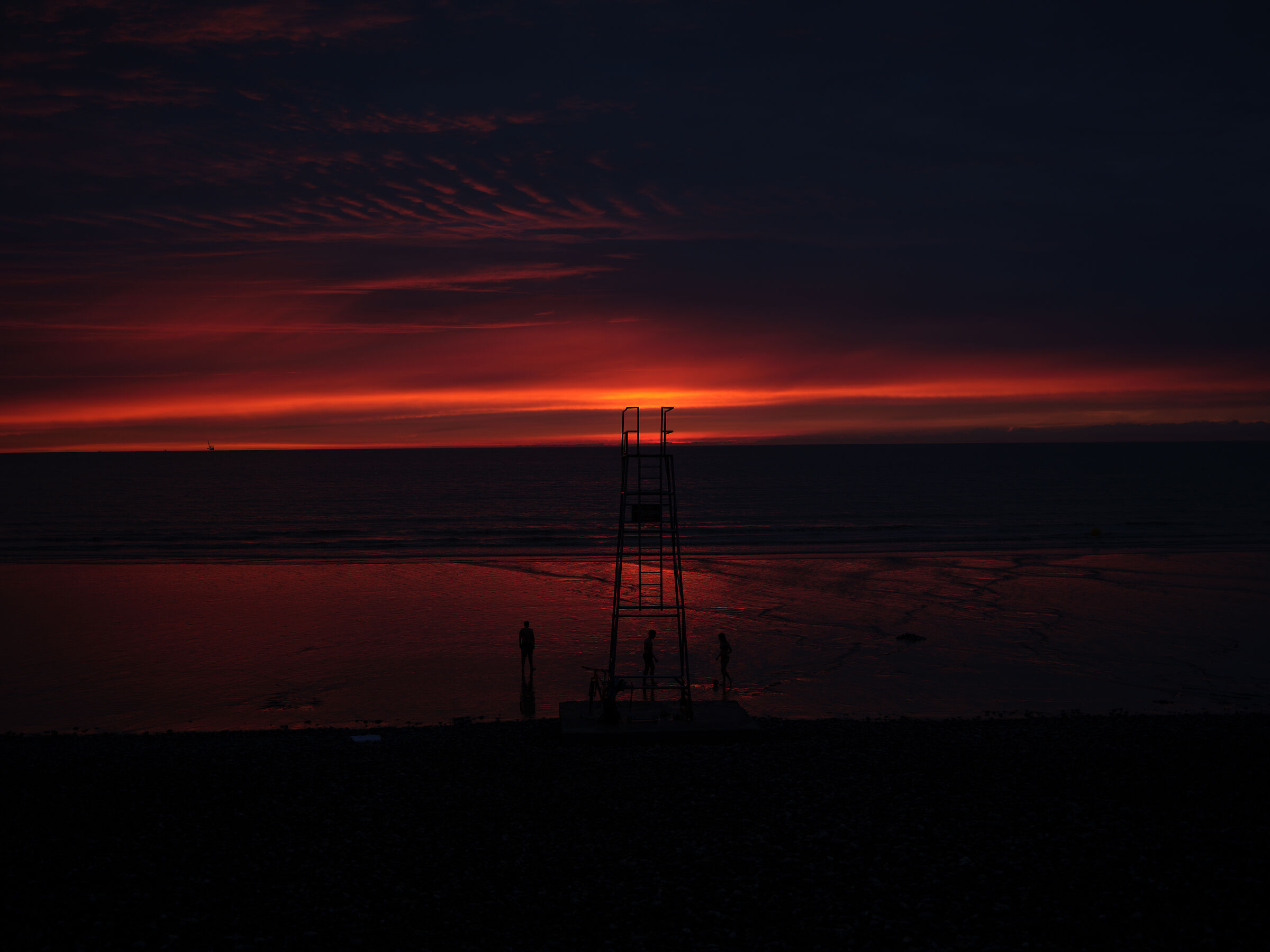 Tramonto a Le treport