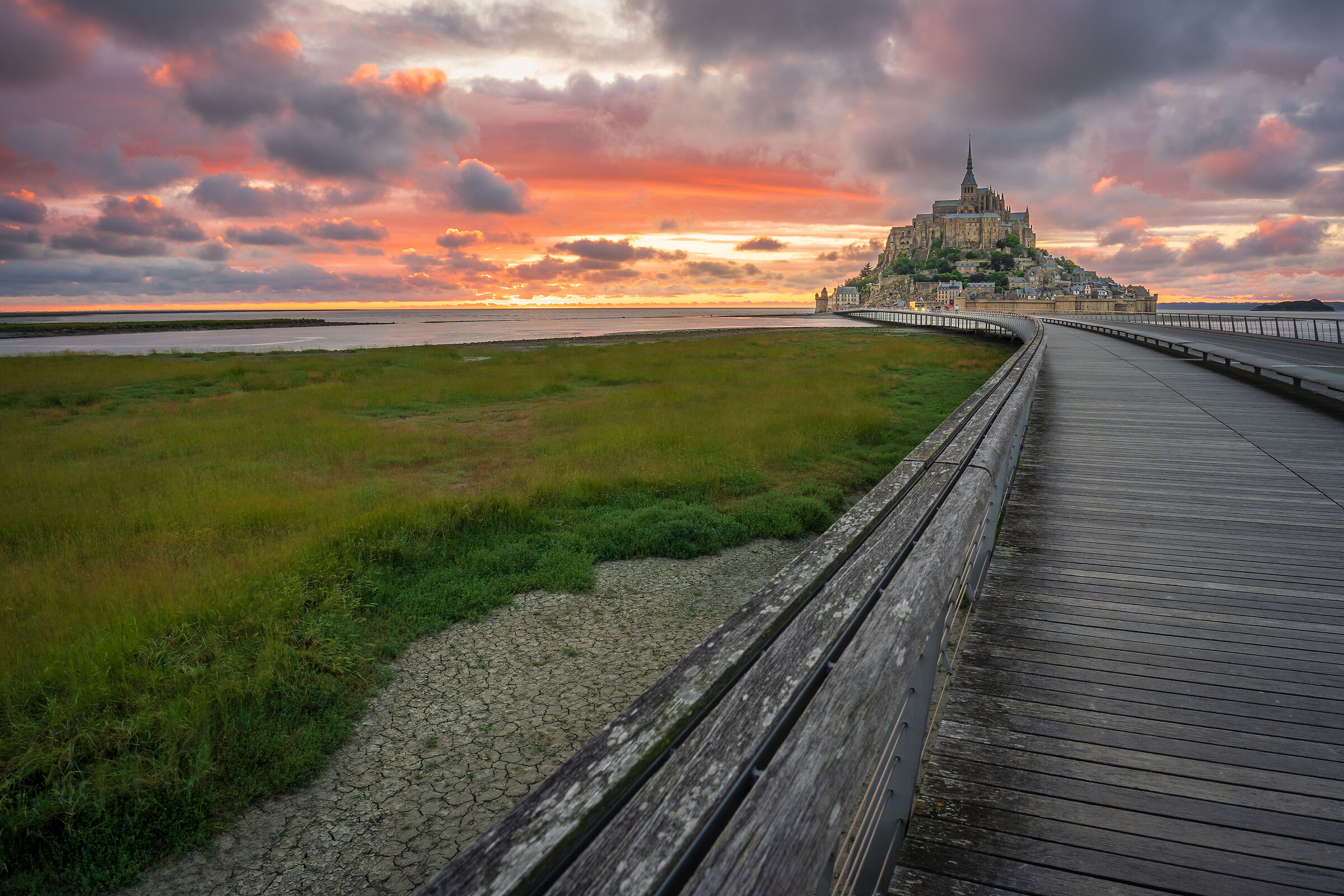 Tramonto a Mont Saint Michel