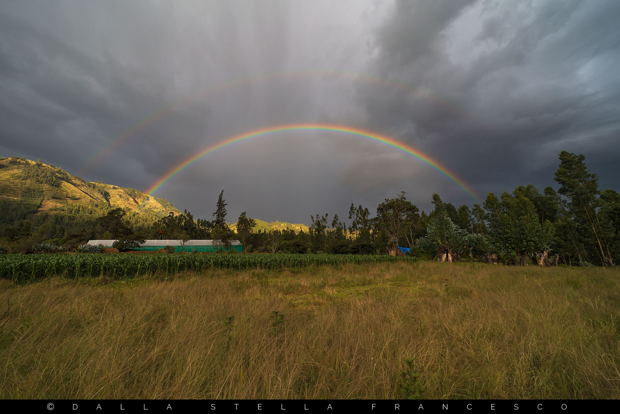 Rainbow over the Peruvian Andes