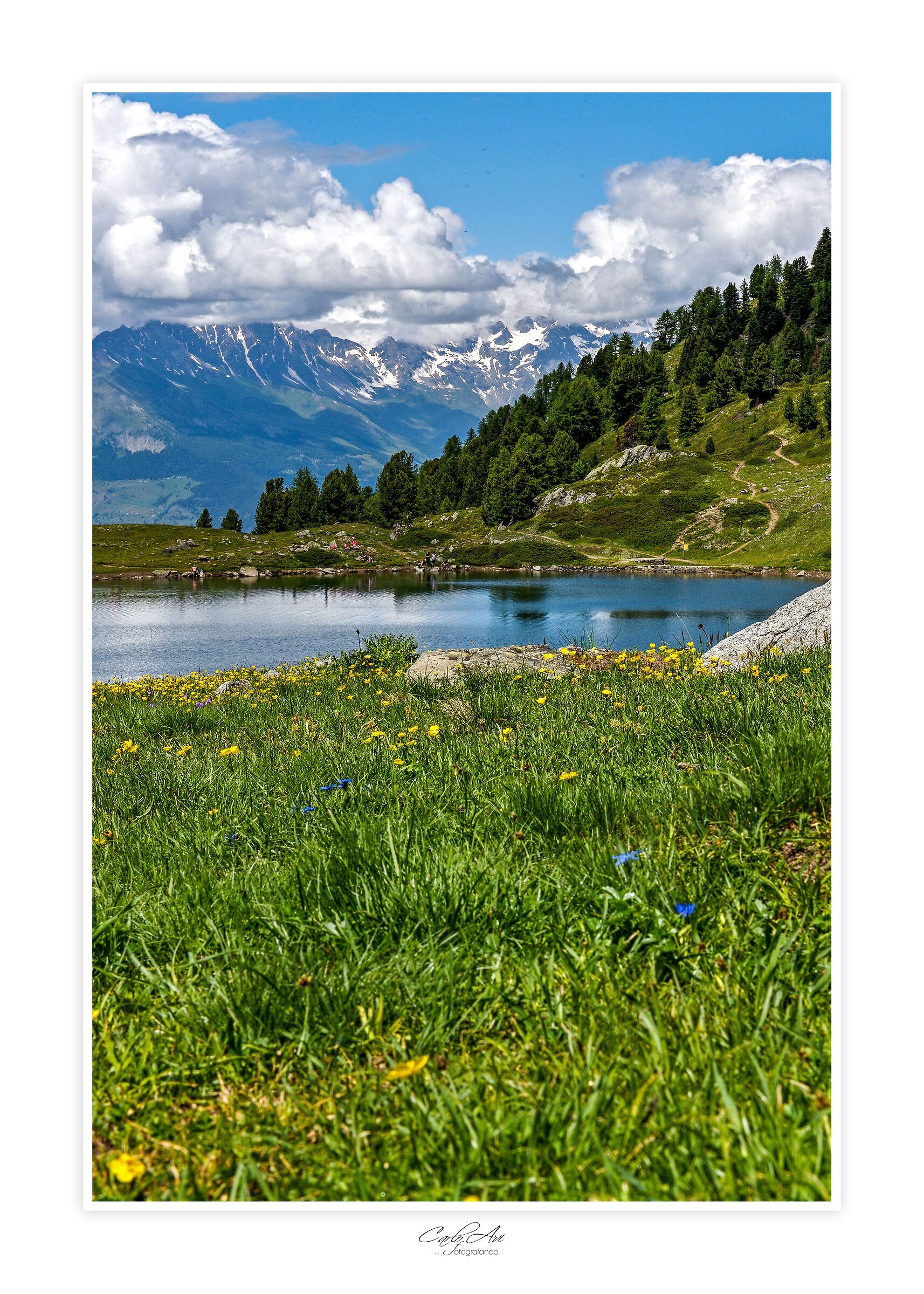 Lake Chamolé_Il Grand Combin in the clouds