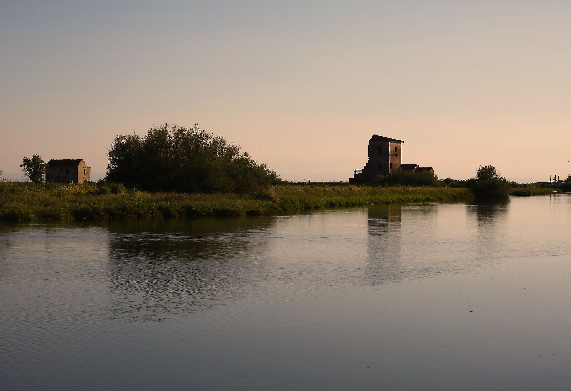 Saline di Comacchio al tramonto