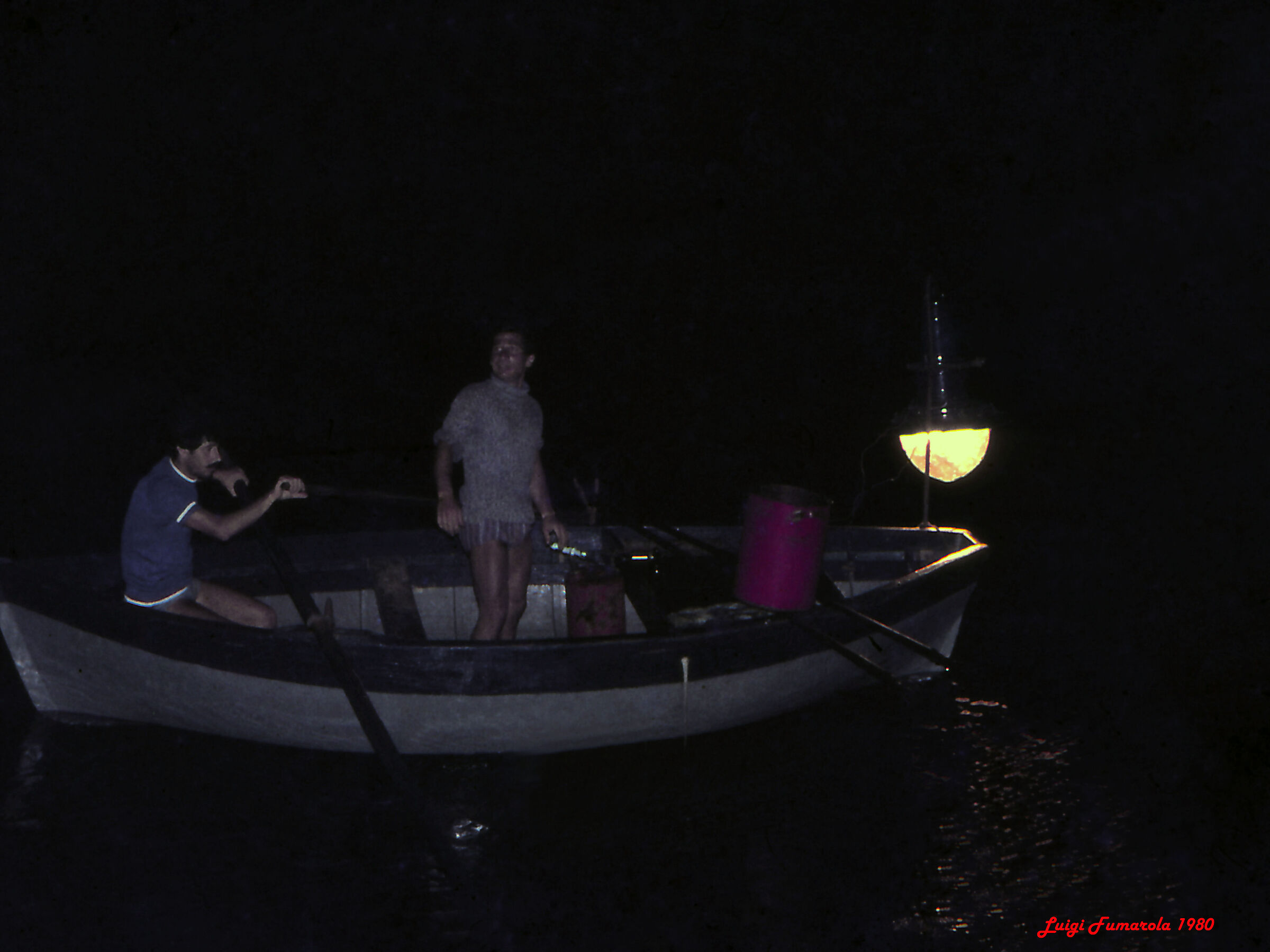 Octopus fishing with the lampara.