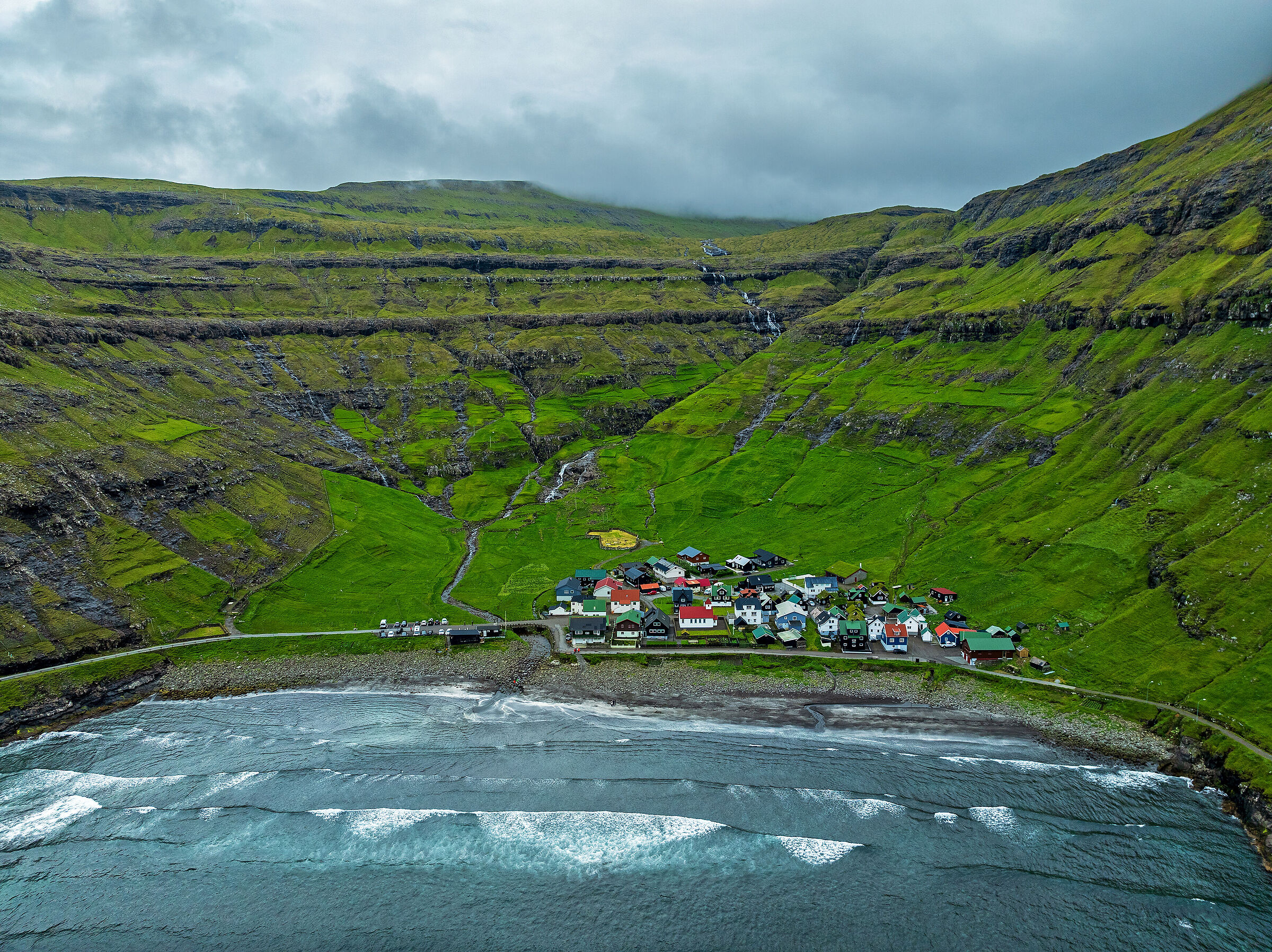 The village of Tjørnuvík - Faroe Islands