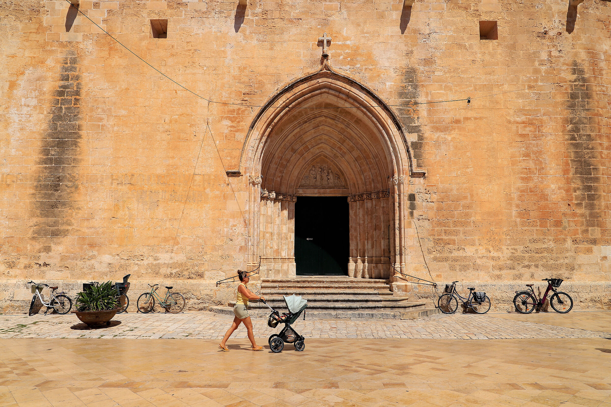 Walking with the stroller