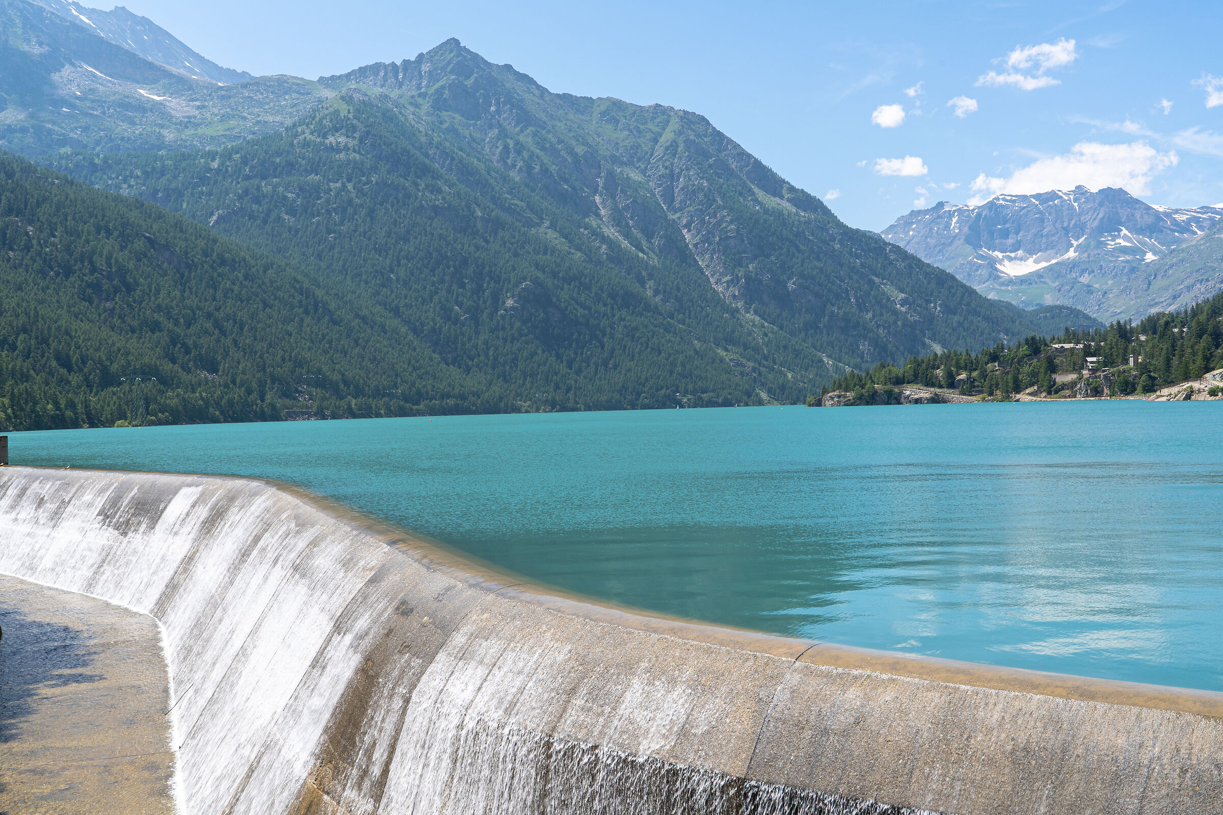 The lake's spillway