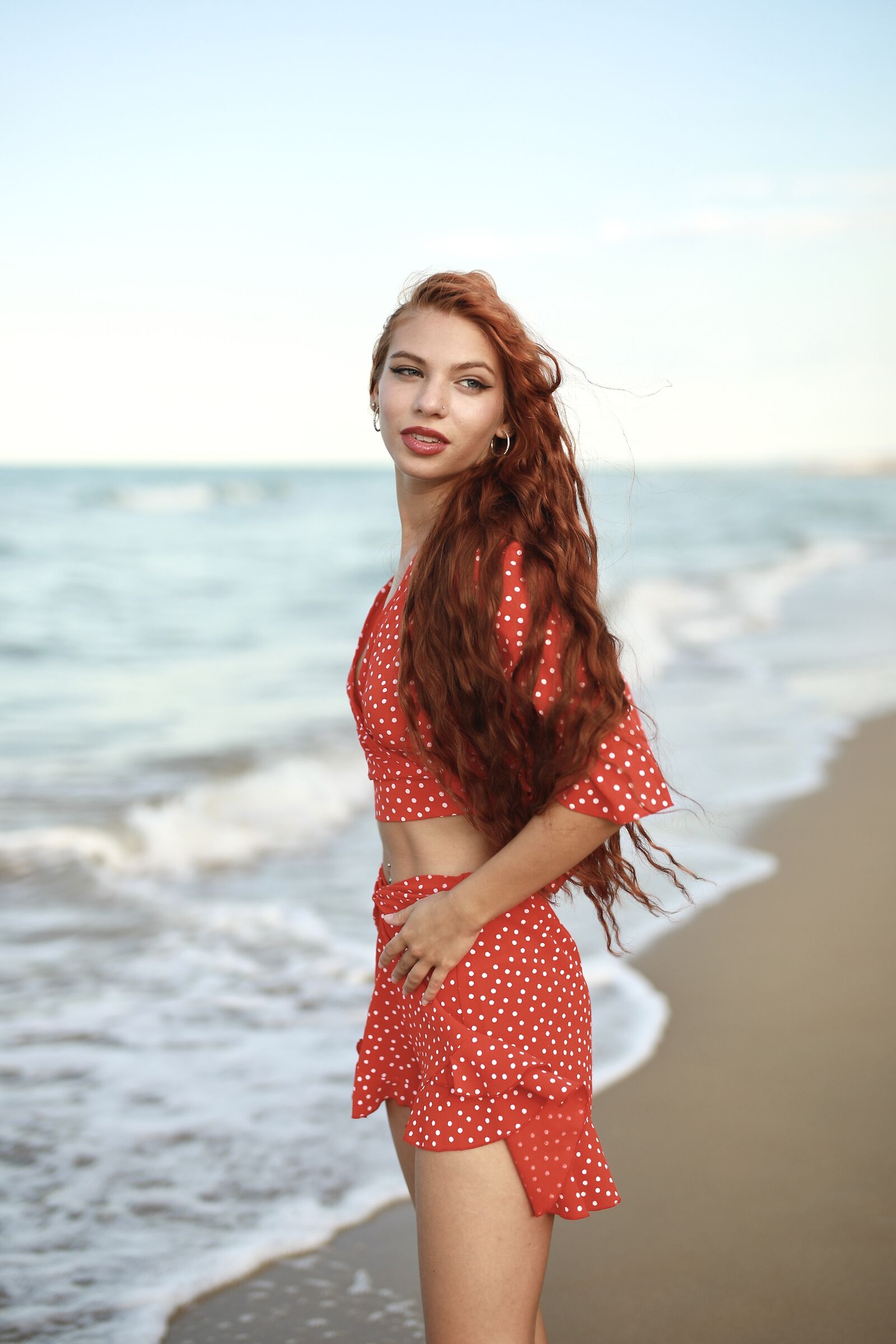 Jassmine at the beach