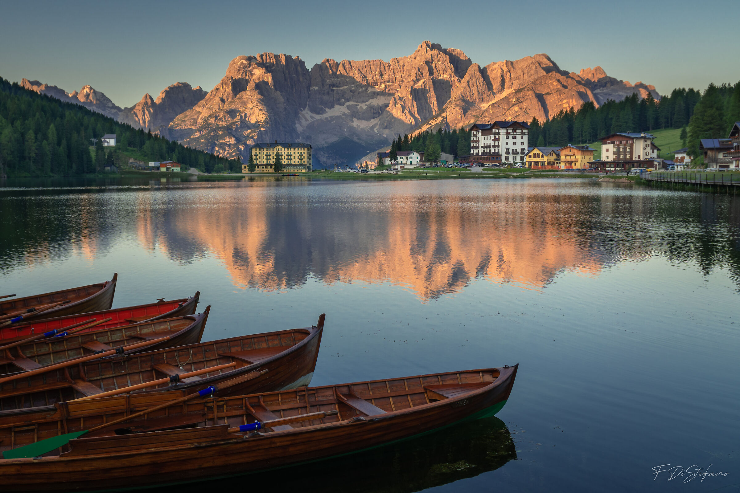 Boats at sunrise