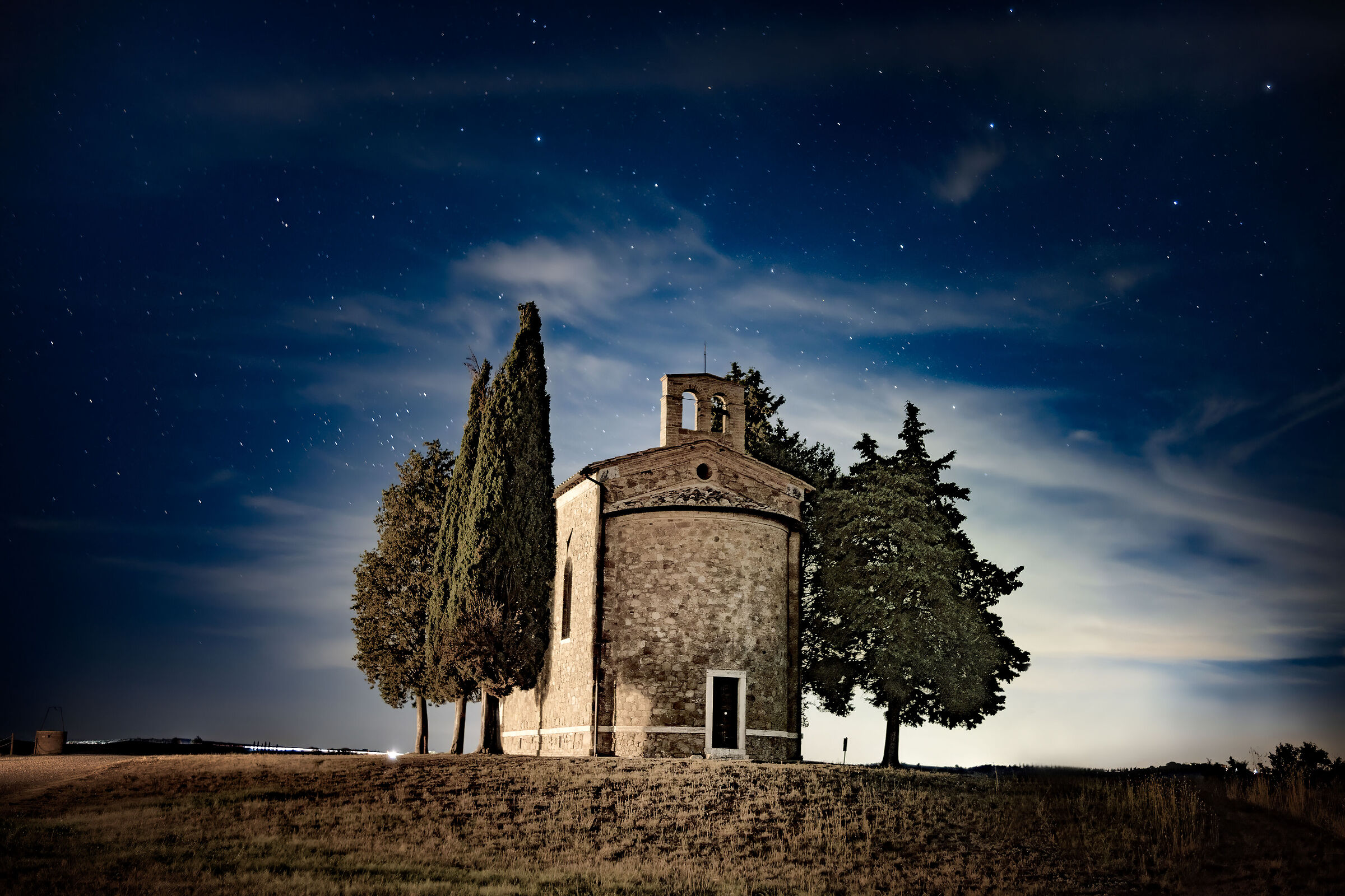 A night of mist at the Pieve