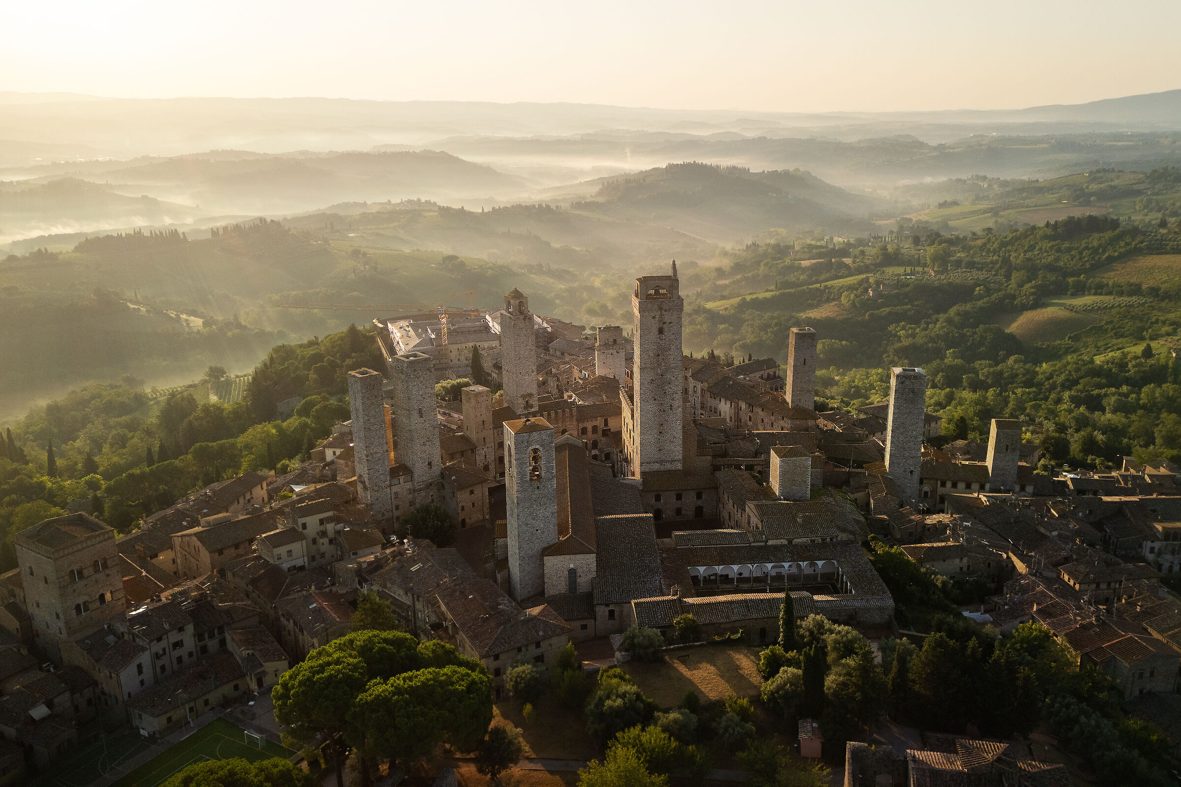 L'alba di San Gimignano