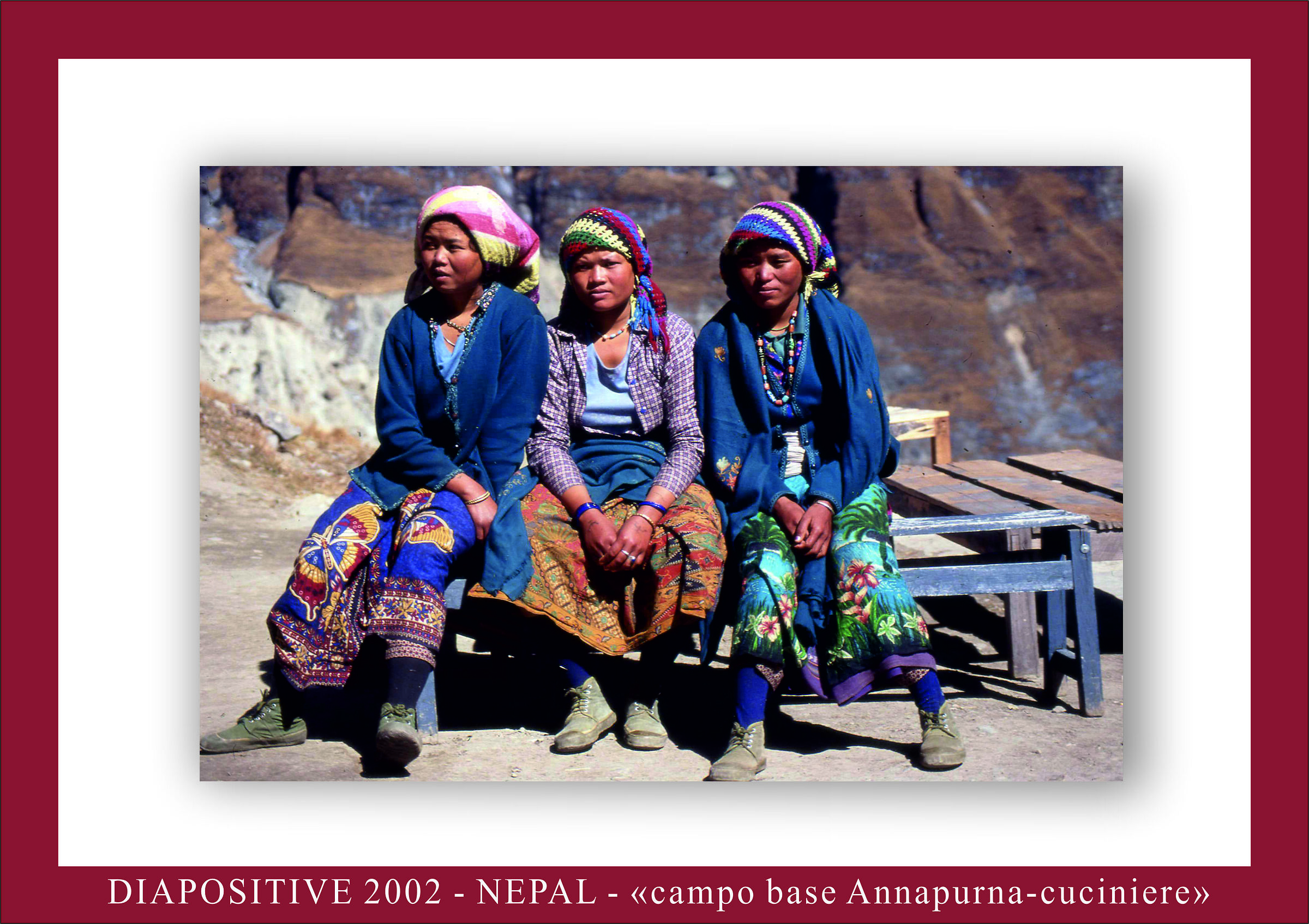 Nepalese girls at base camp